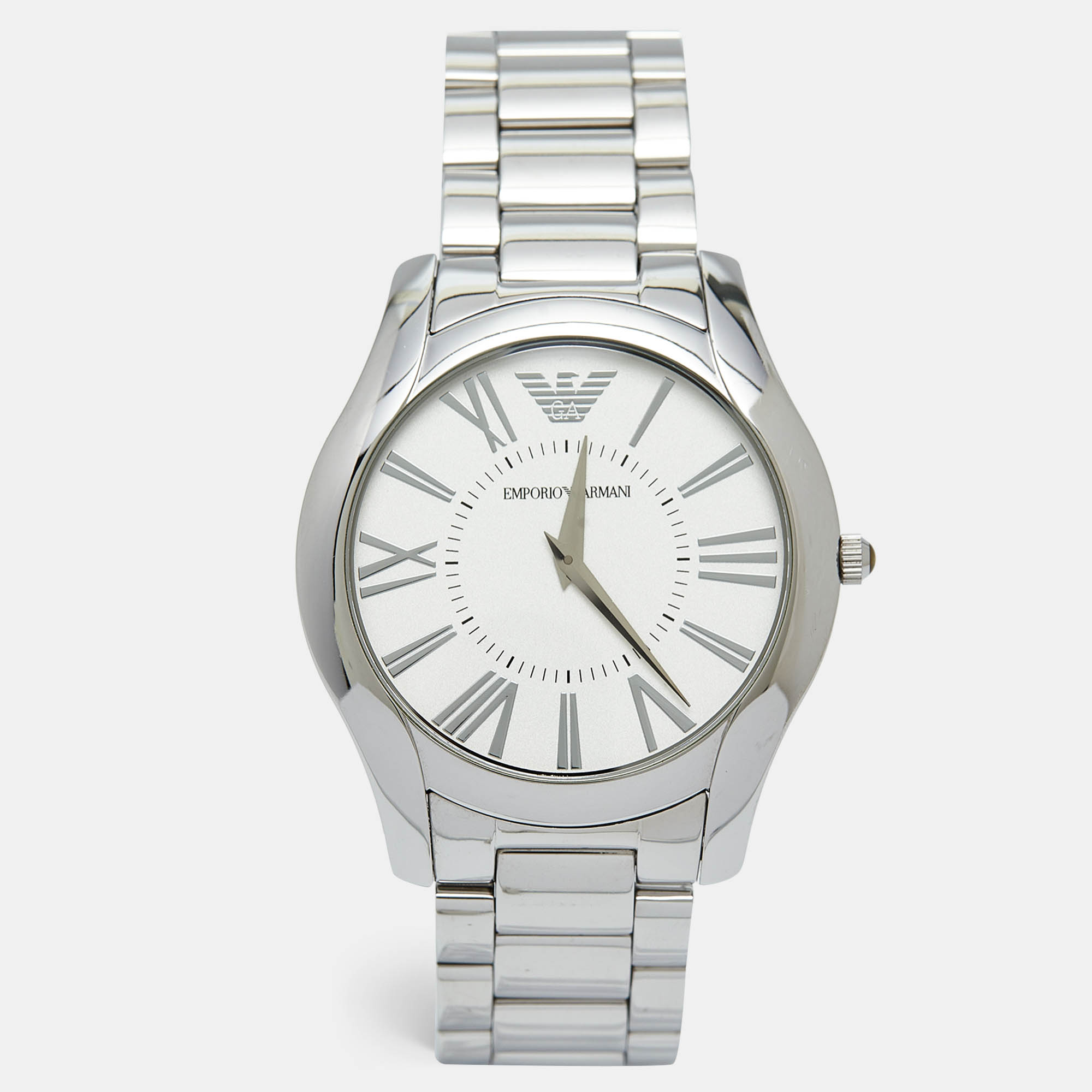 

Emporio Armani Silver Stainless Steel AR-2055 Men's Wristwatch