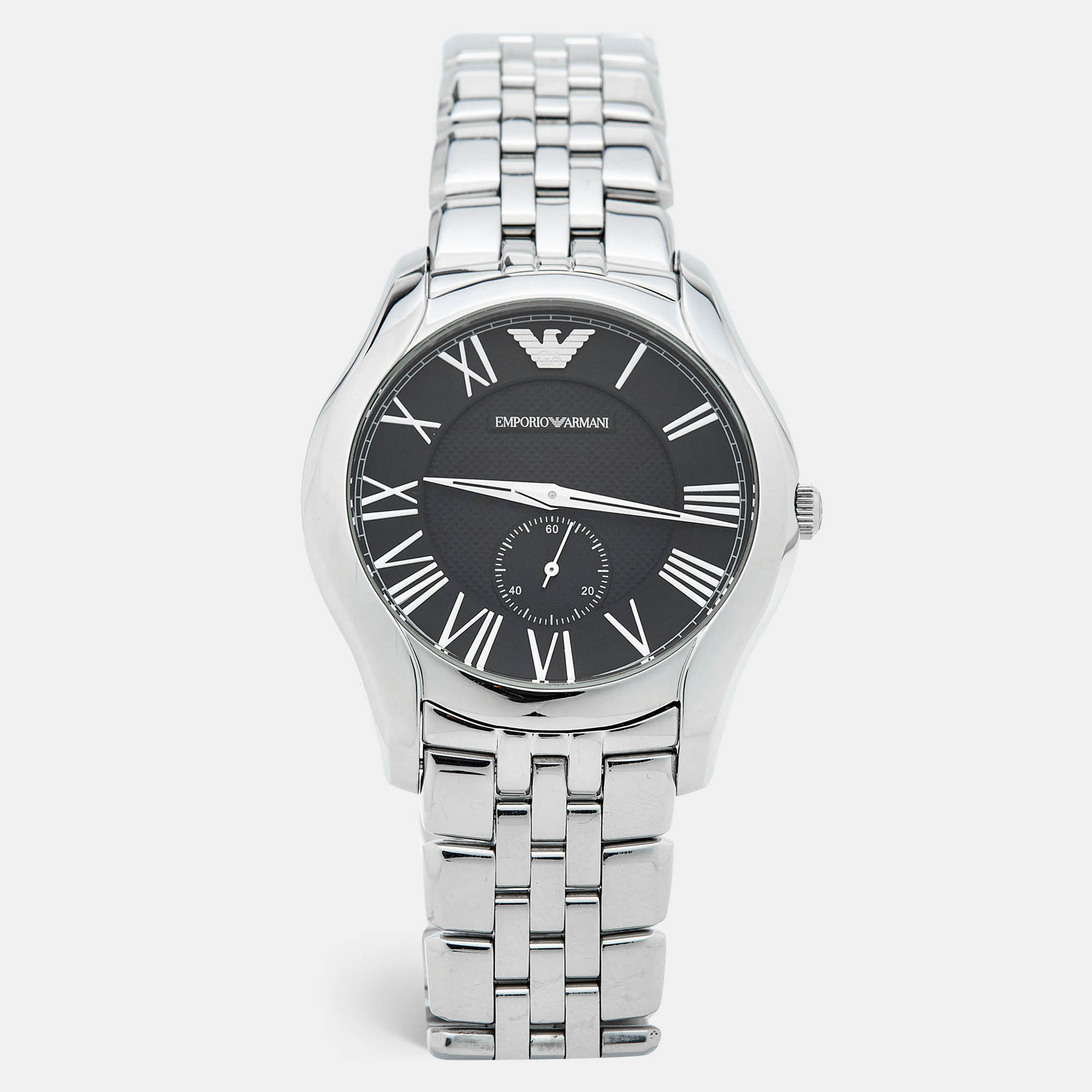 

Emporio Armani Black Stainless Steel Classic AR1706 Men's Wristwatch