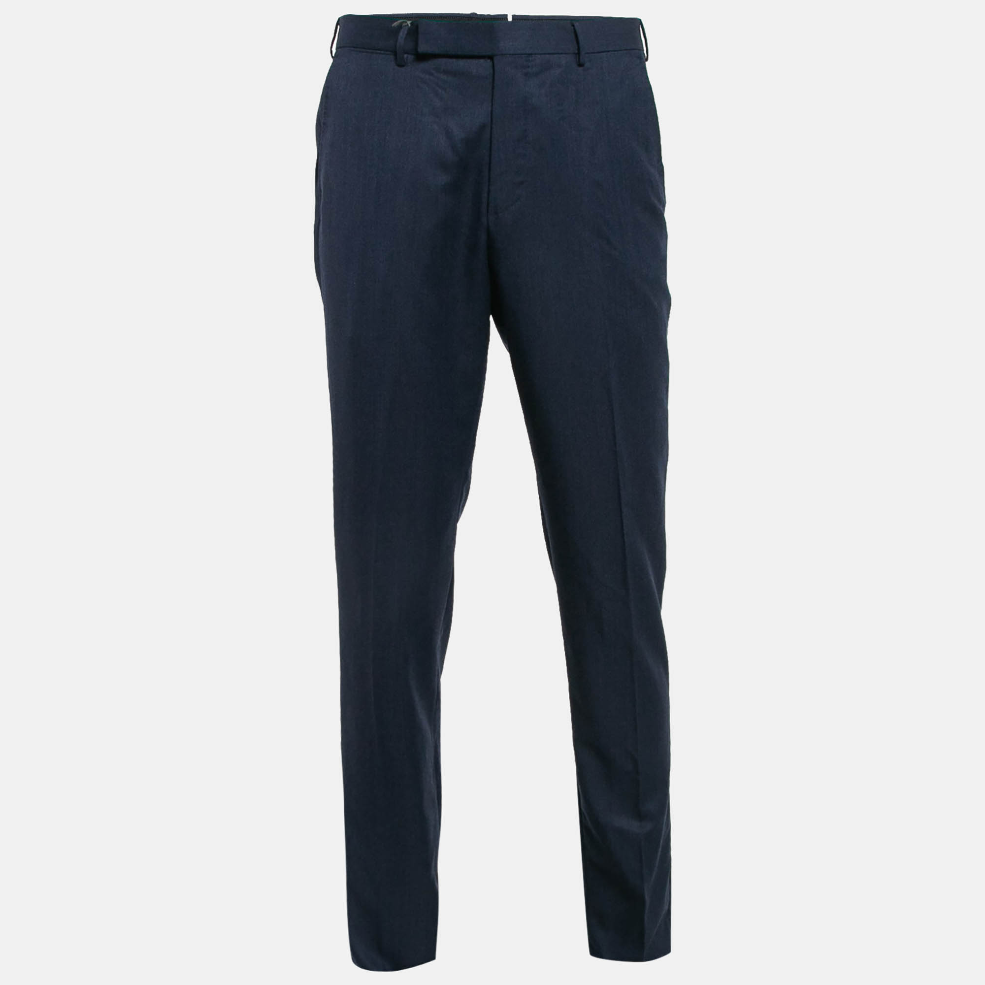 

Ermenegildo Zegna Blue Wool Slim Fit Trousers L