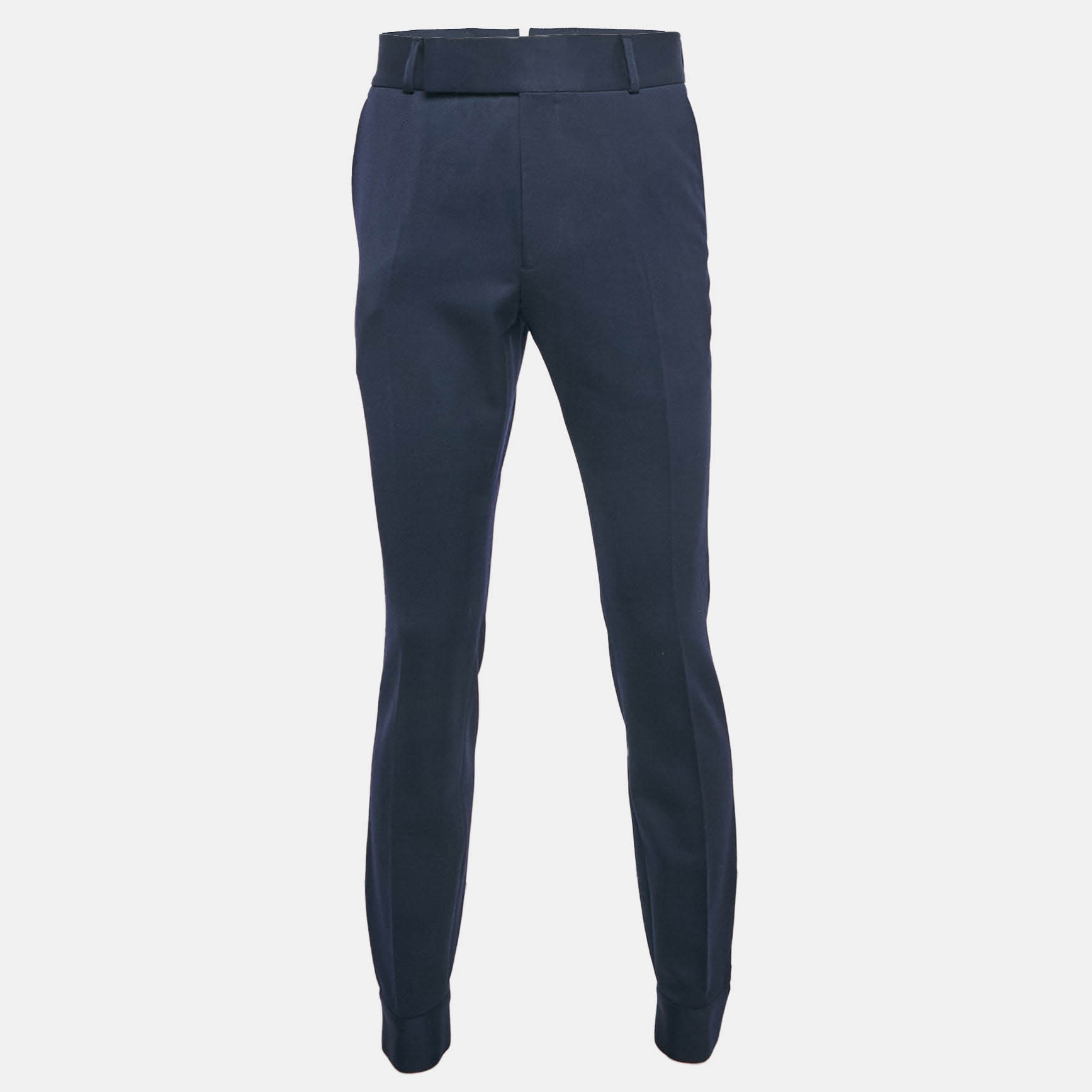 

Ermenegildo Zegna Couture Navy Blue Gabardine Trousers M