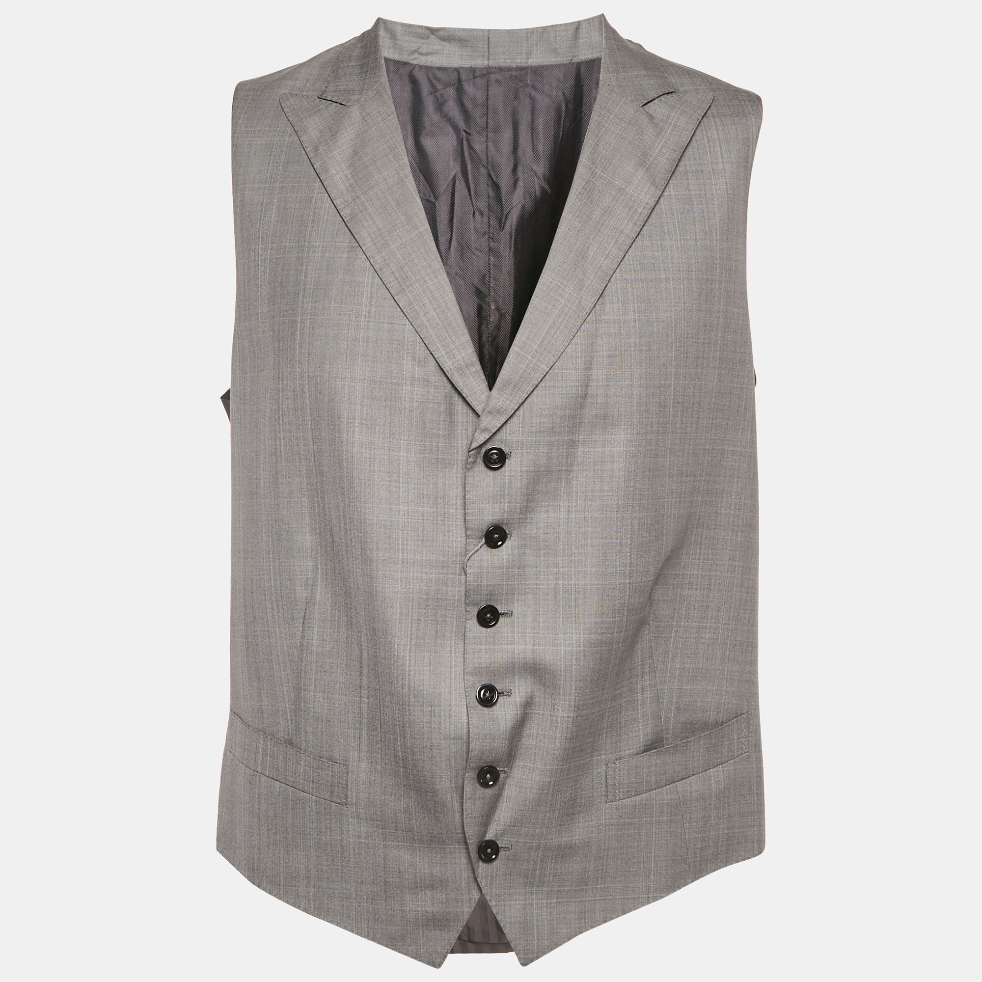 

Ermenegildo Zegna Grey Wool Manhattan Formal Vest XXL