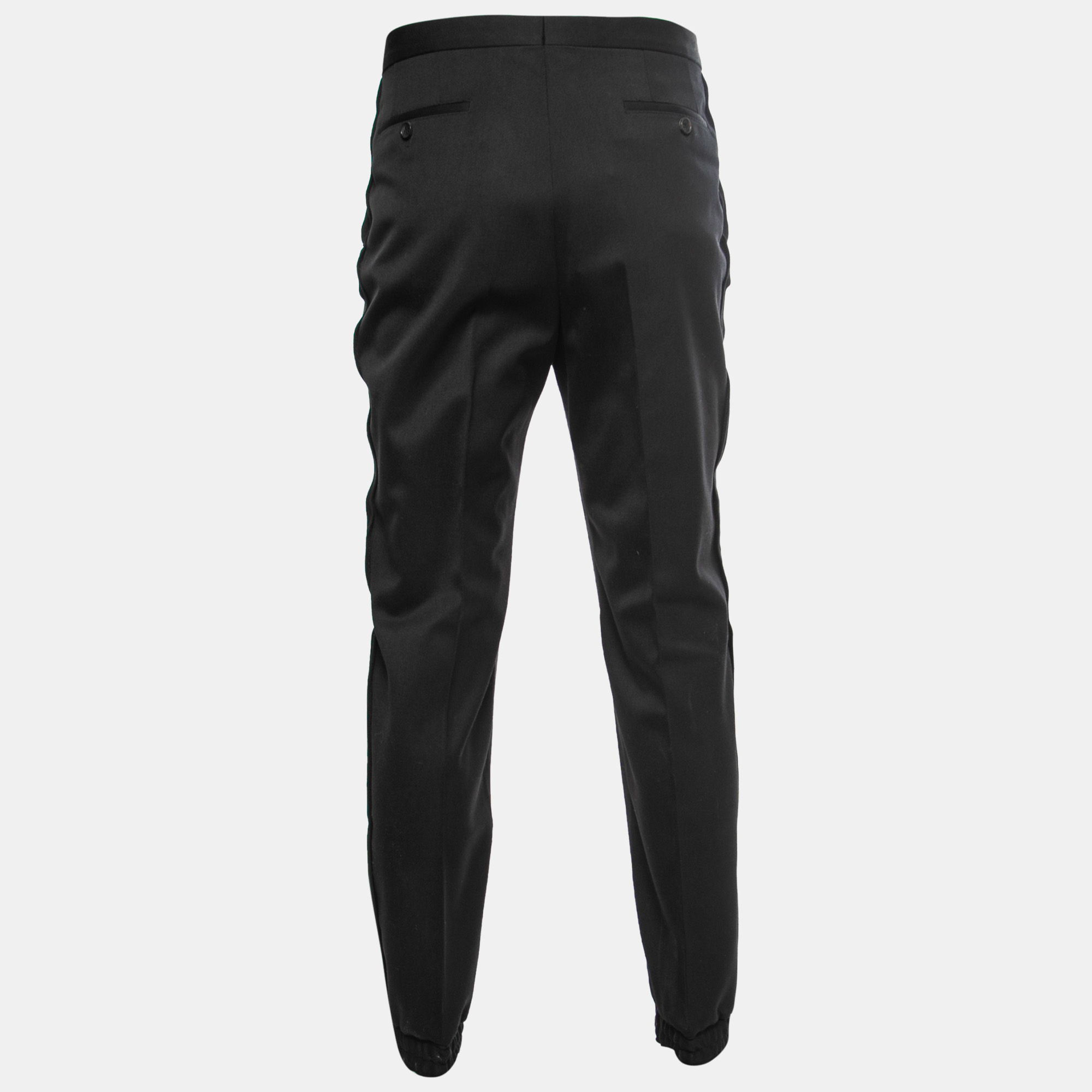 

Ermenegildo Zegna Couture Wool & Silk Jogger Trousers, Black