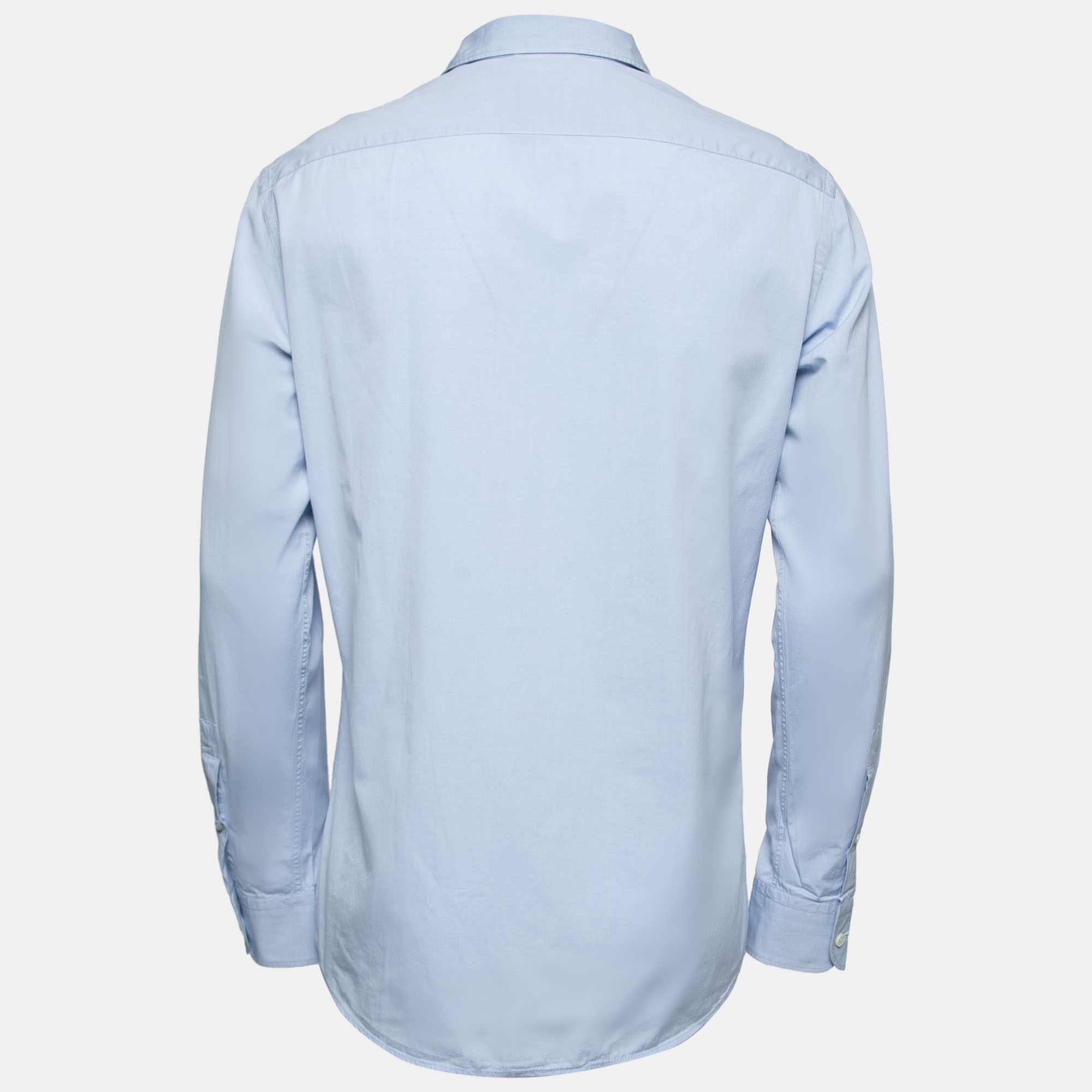 

Ermenegildo Zegna Blue Cotton Button Down Shirt