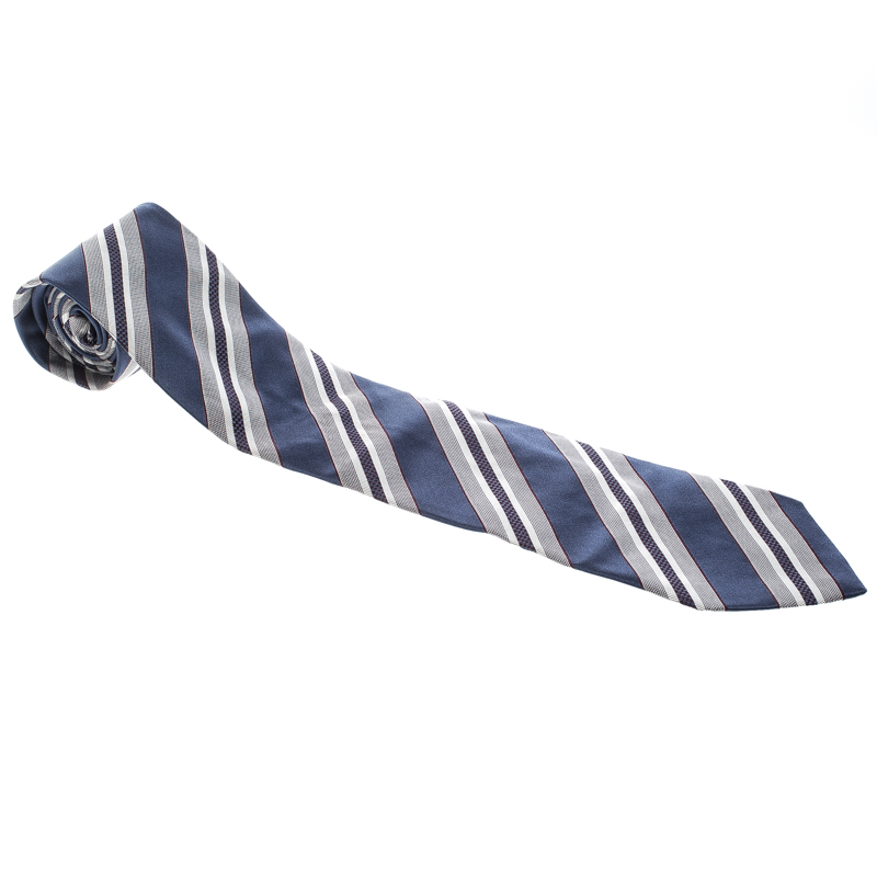 

Ermenegildo Zegna Striped Silk Jacquard Traditional Tie, Multicolor