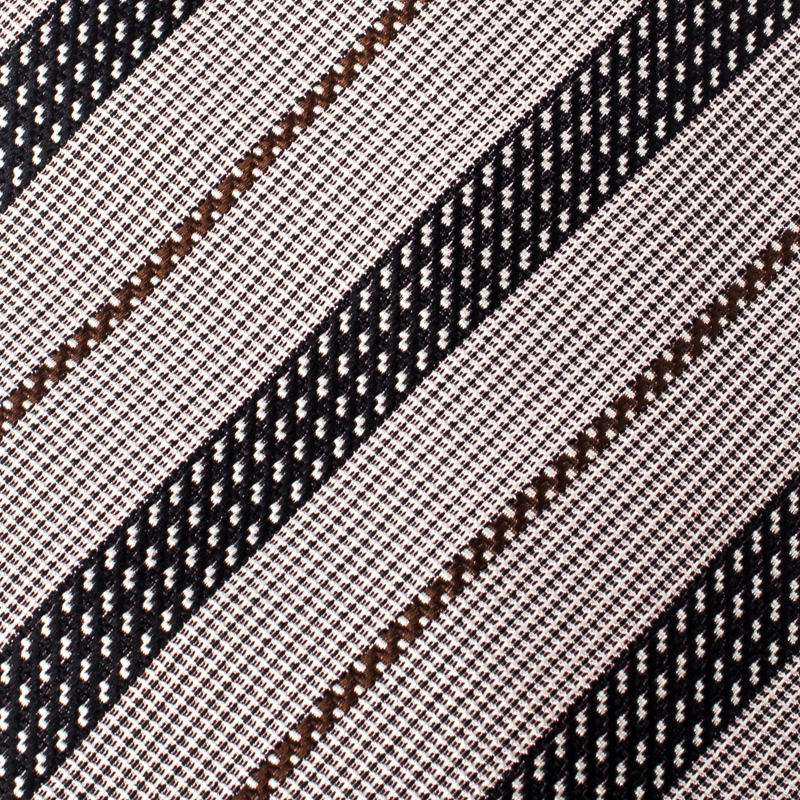

Ermenegildo Zegna Multicolor Diagonal Striped Silk Tie