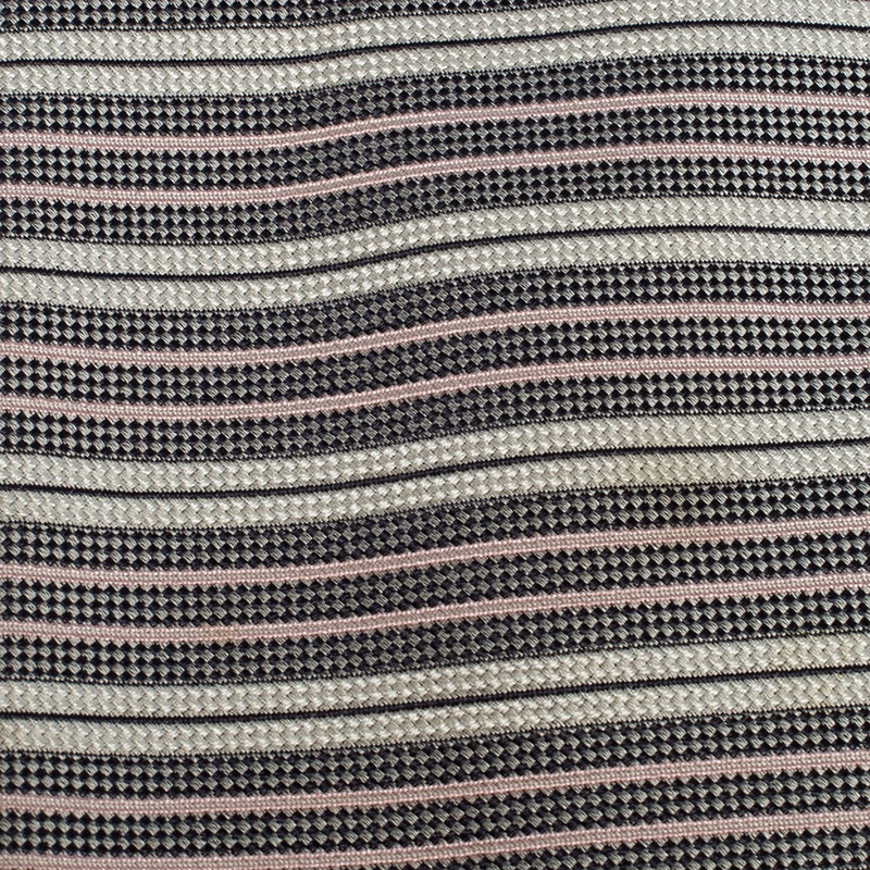 Pre-owned Ermenegildo Zegna Monochrome Striped Silk Tie In Multicolor
