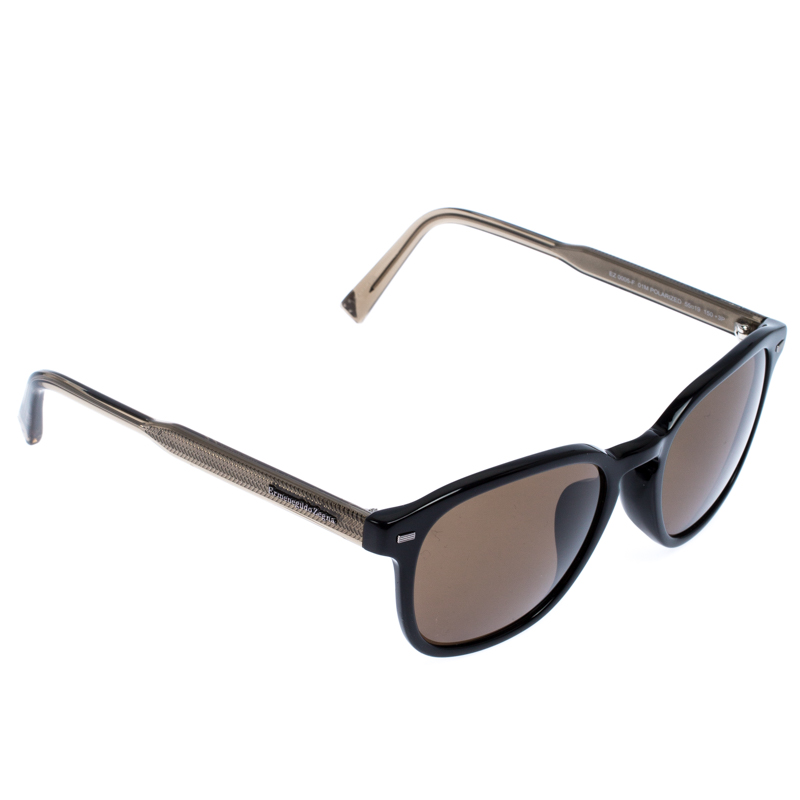 Ermenegildo Zegna Black EZ 0005-F Polarized Wayfarer Sunglasses