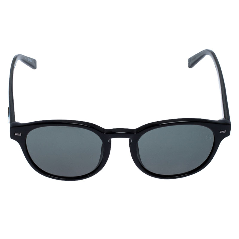 

Ermenegildo Zegna Black EZ 0029 Round Sunglasses