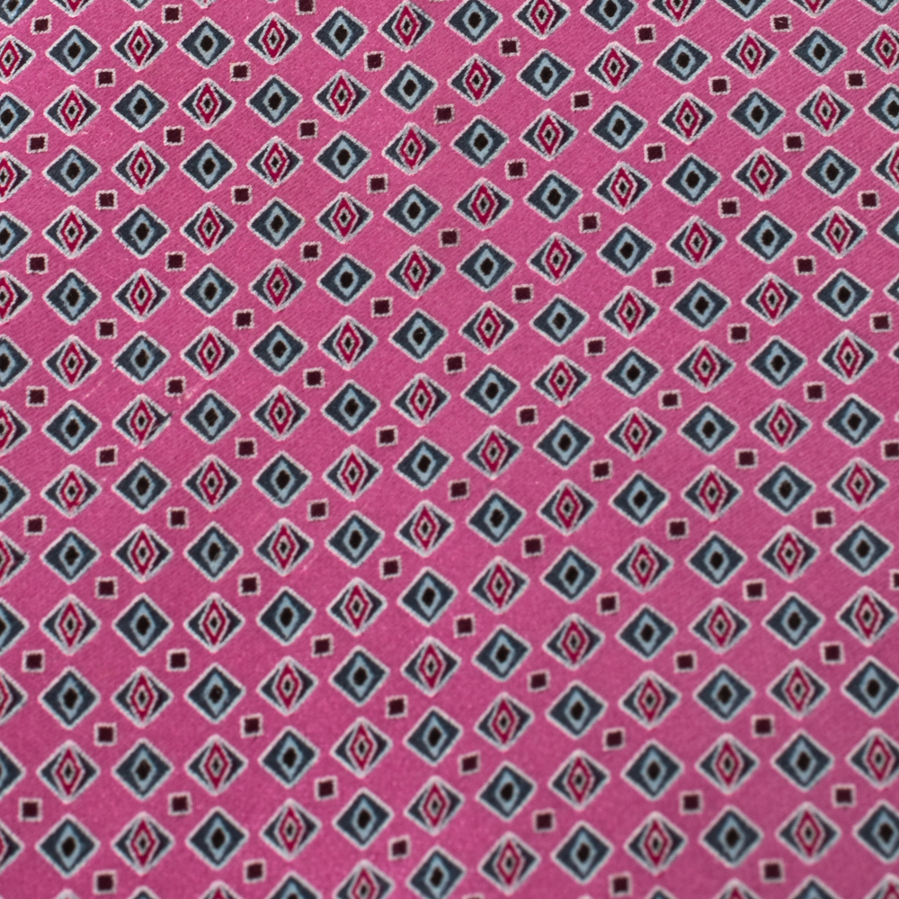 

Ermenegildo Zegna Pink Patterned Silk Tie