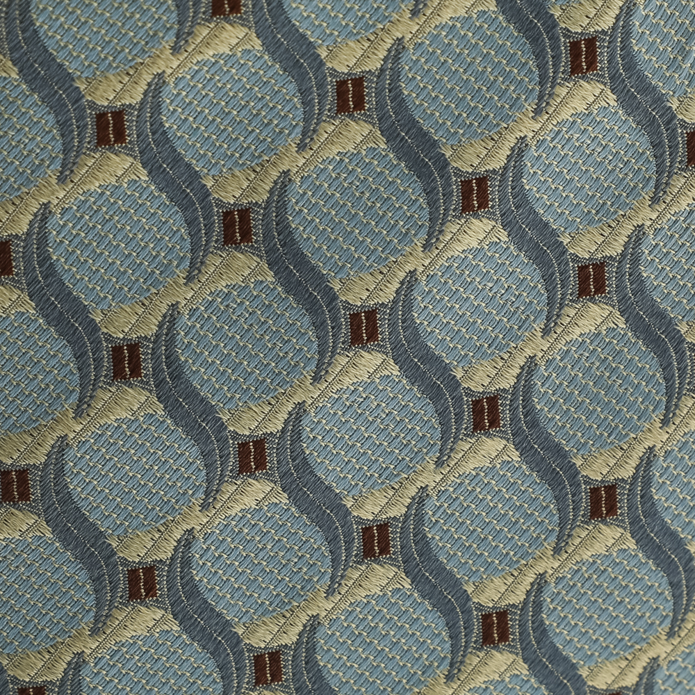 

Ermenegildo Zegna Aqua Green Jacquard Silk Tie