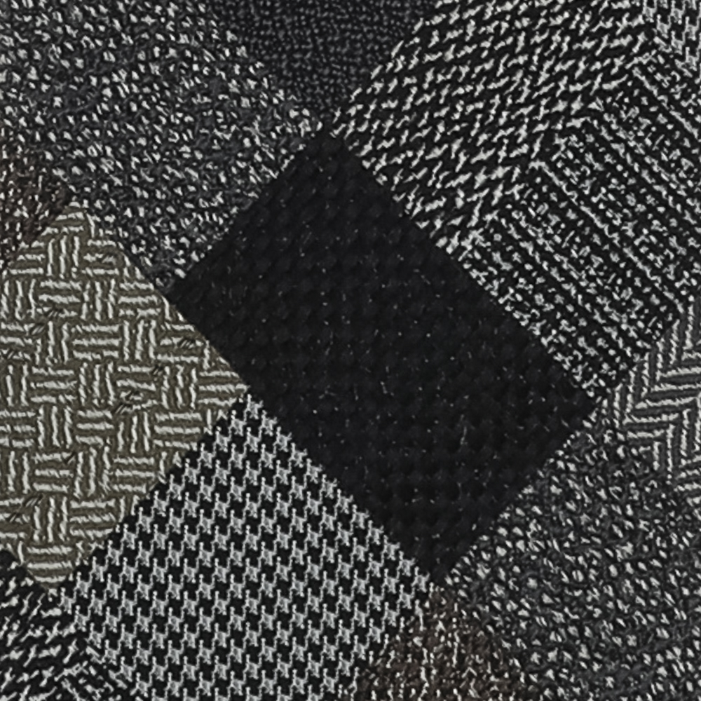 

Ermenegildo Zegna Multicolor Patchwork Jacquard Silk Tie