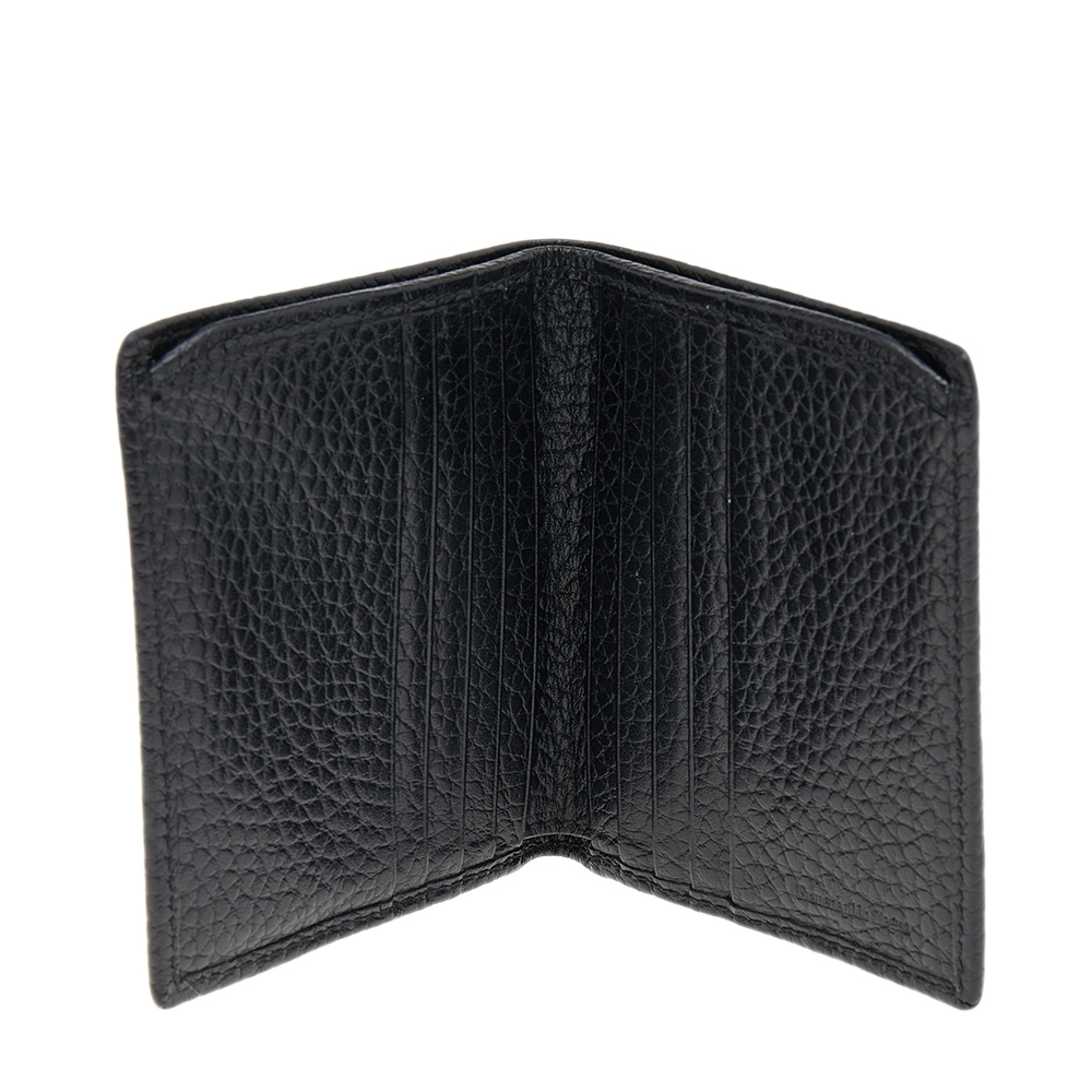 

Ermenegildo Zegna Black Leather Bifold Wallet