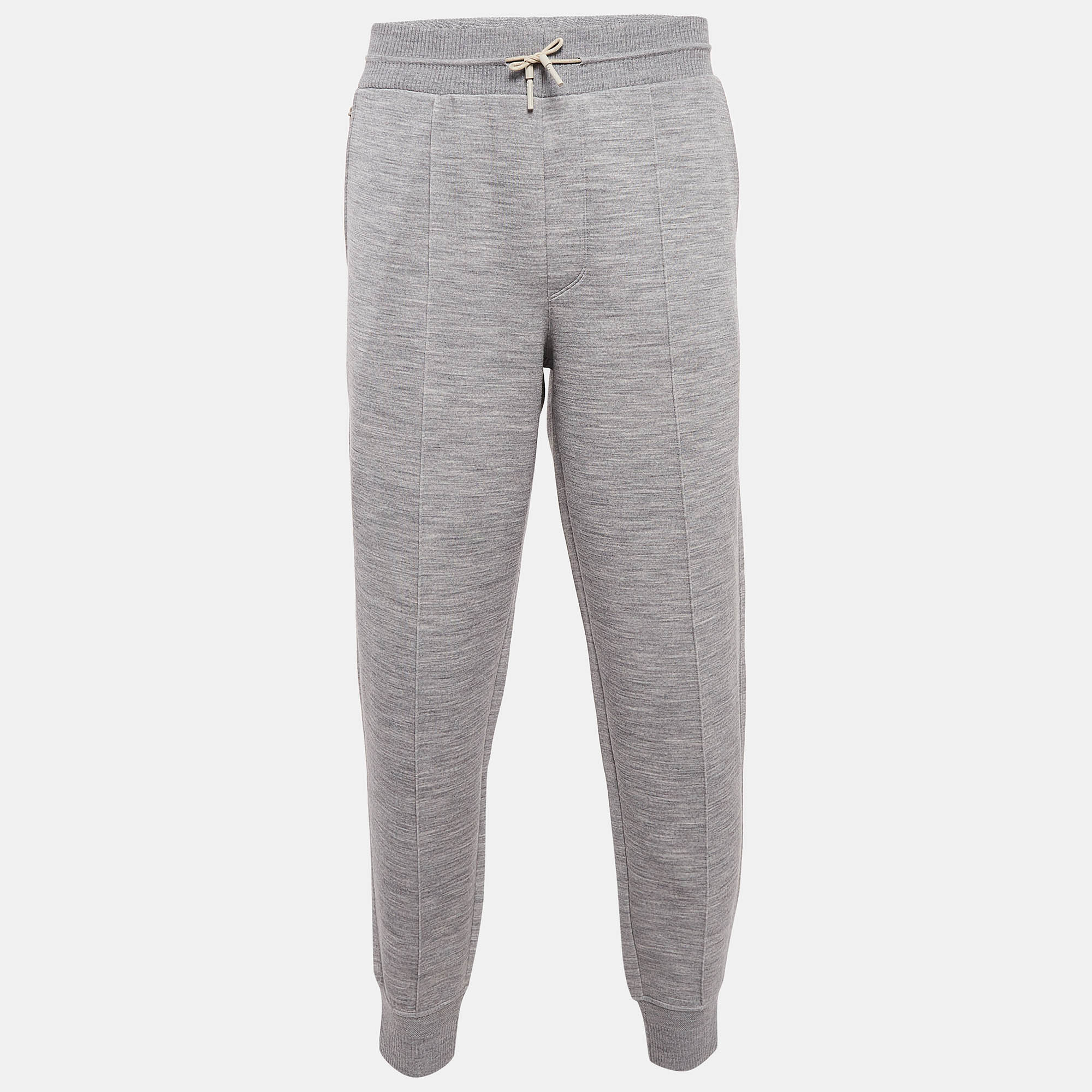 

Ermenegildo Zegna Grey Wool Blend Knit Joggers L