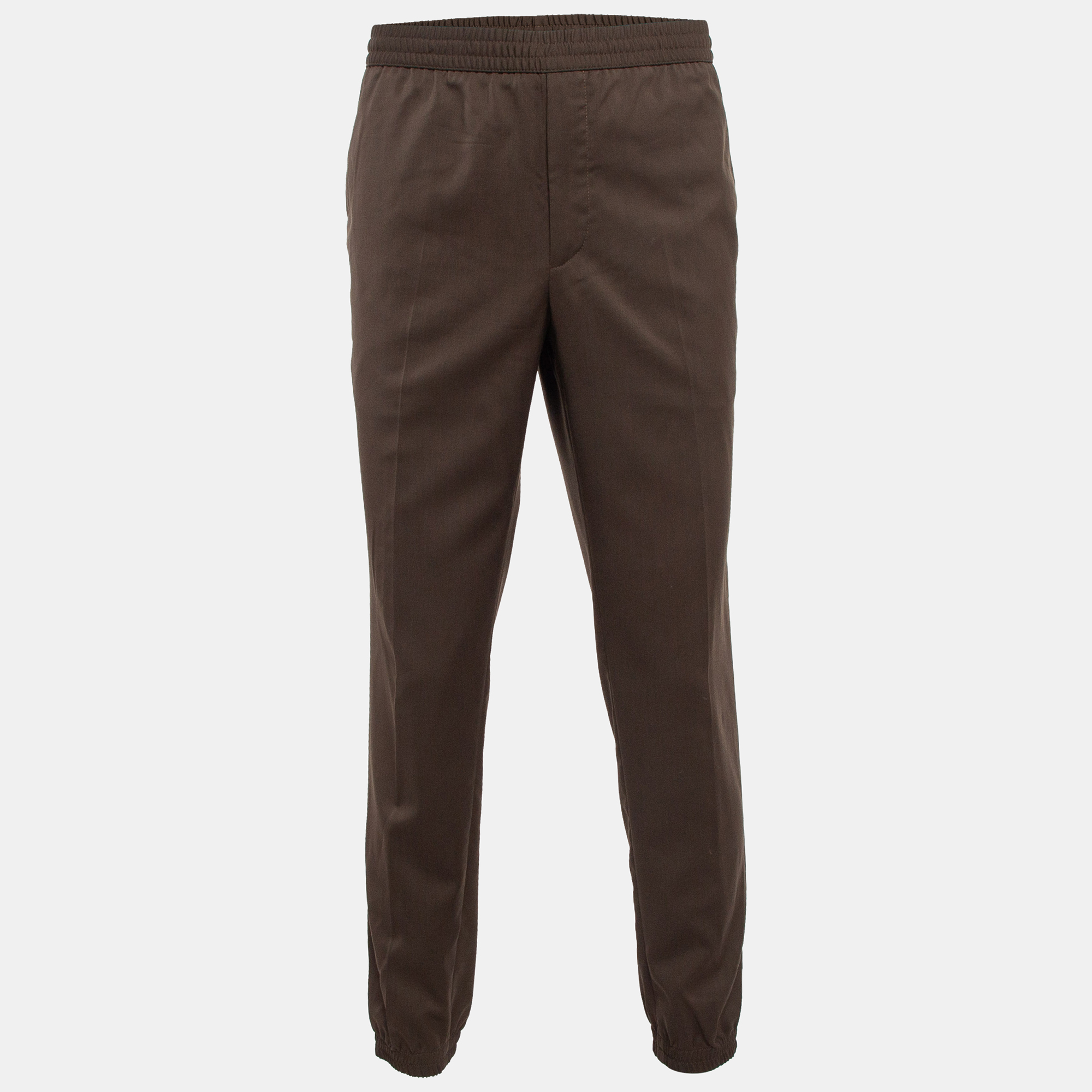 

Ermenegildo Zegna Brown Wool Joggers XL