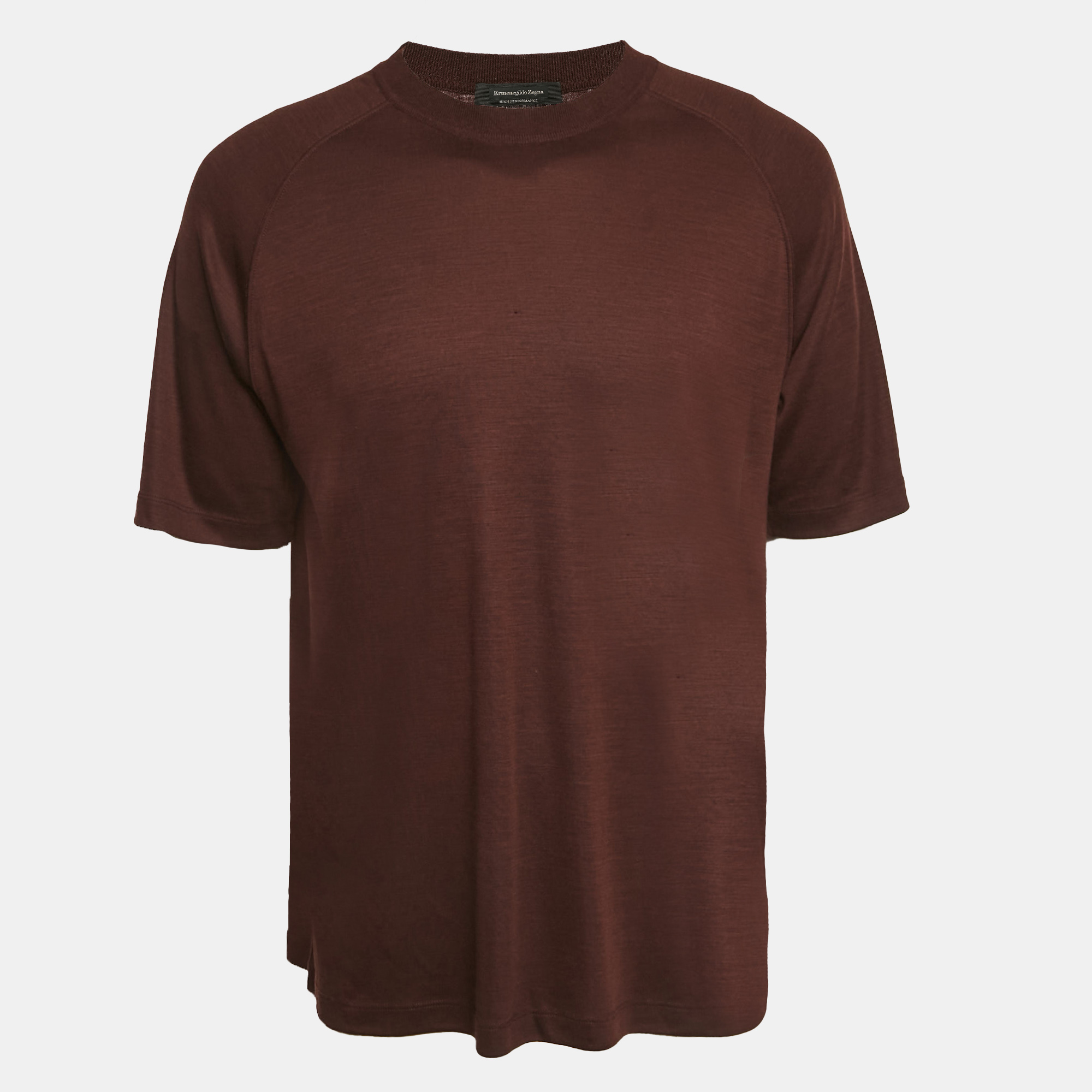 

Ermenegildo Zegna Brown Jersey Raglan Sleeve T-Shirt L