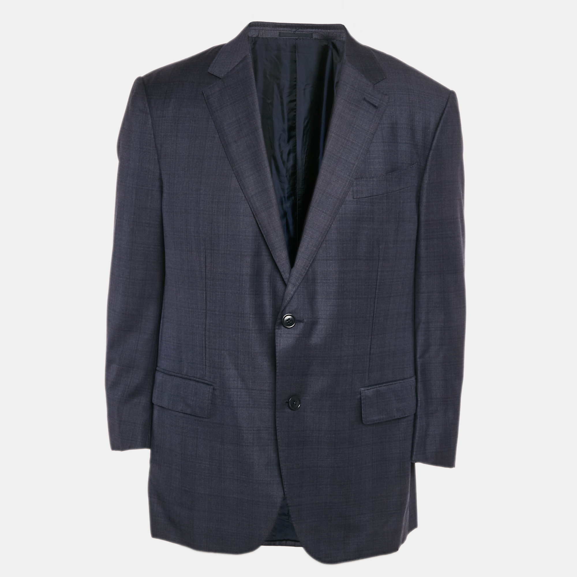 

Ermenegildo Zegna Blue Wool Single Breasted Trofeo Blazer XXL