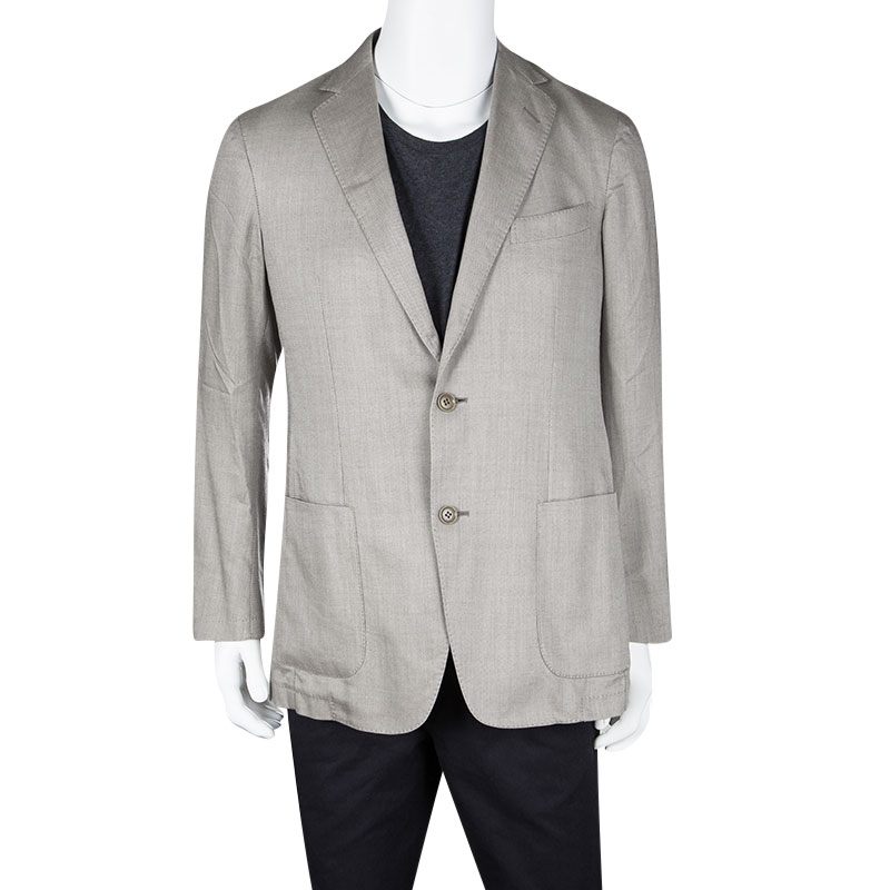 

Ermenegildo Zegna Beige Tailored Blazer