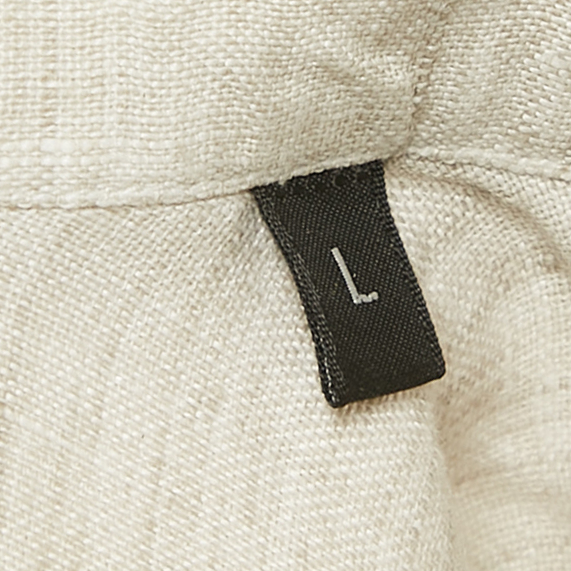 Ermenegildo Zegna Light Grey Linen Half Sleeve Shirt L 
