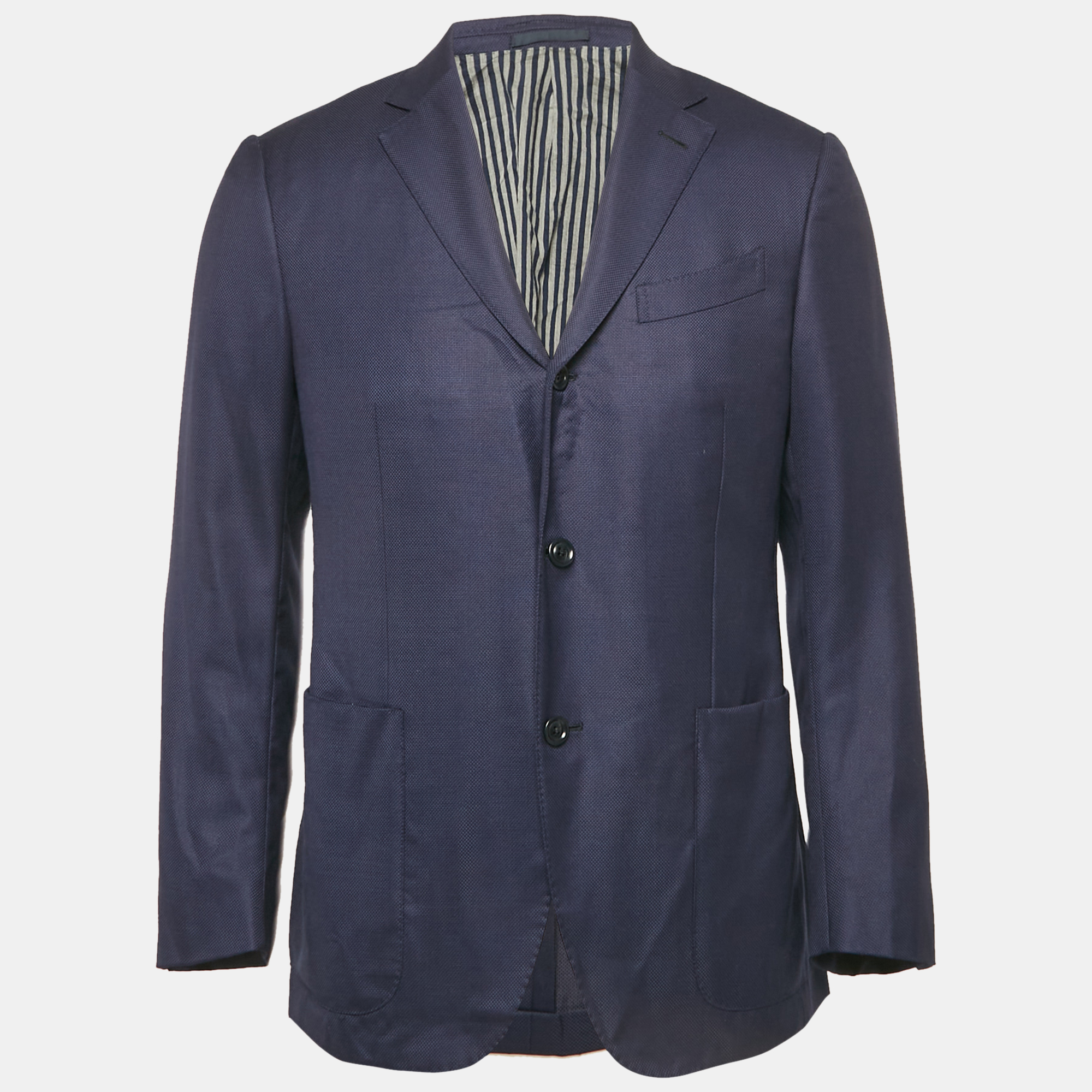 

Ermenegildo Zegna Blue Wool Single Breasted Blazer L