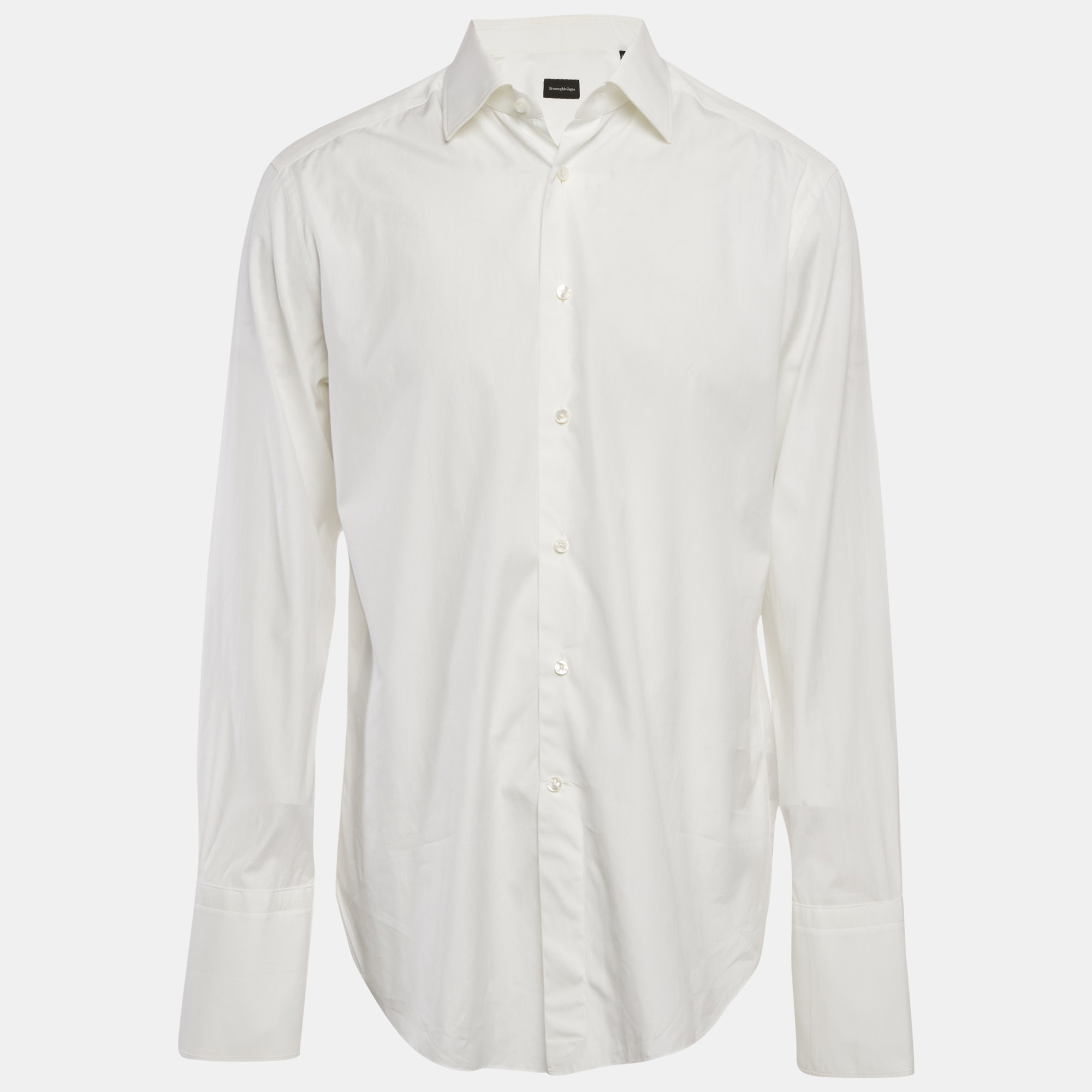 

Ermenegildo Zegna White Cotton Full Sleeve Shirt XL