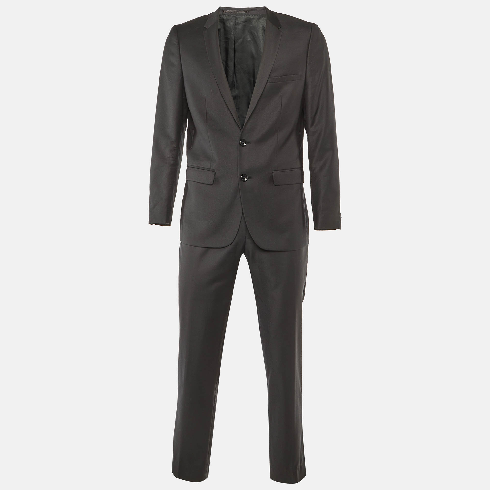 

Ermenegildo Zegna Black Wool Tailored Suit XL