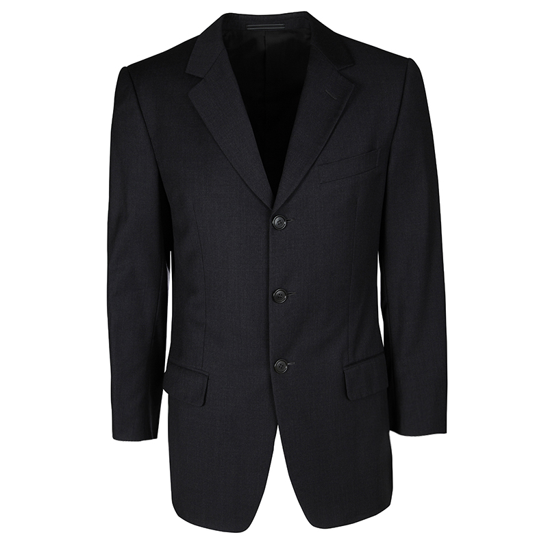 Ermenegildo Zegna Soft Grey Wool Tailored Suit M
