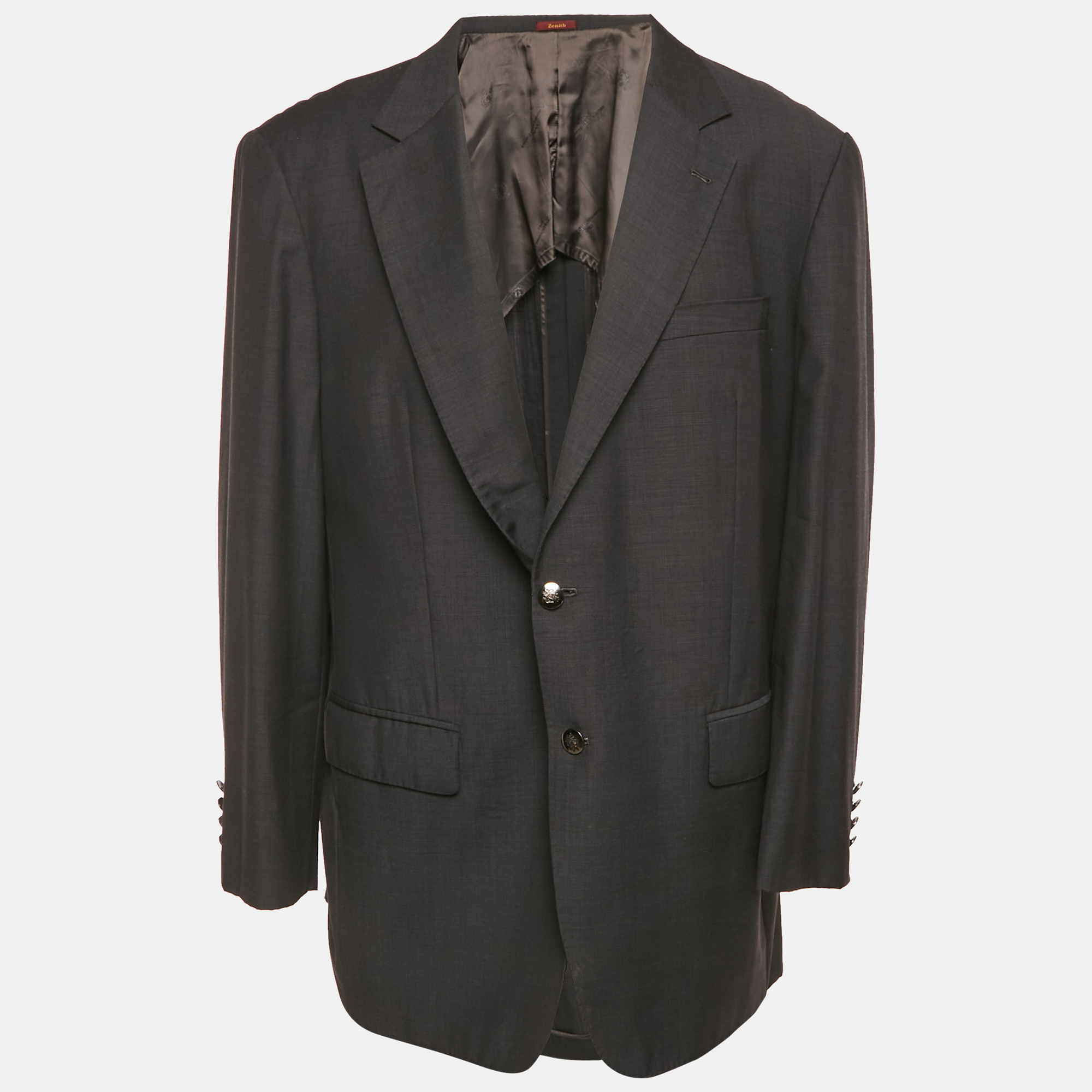 

Ermenegildo Zegna Zenith Black Wool Single Breasted Blazer XXL