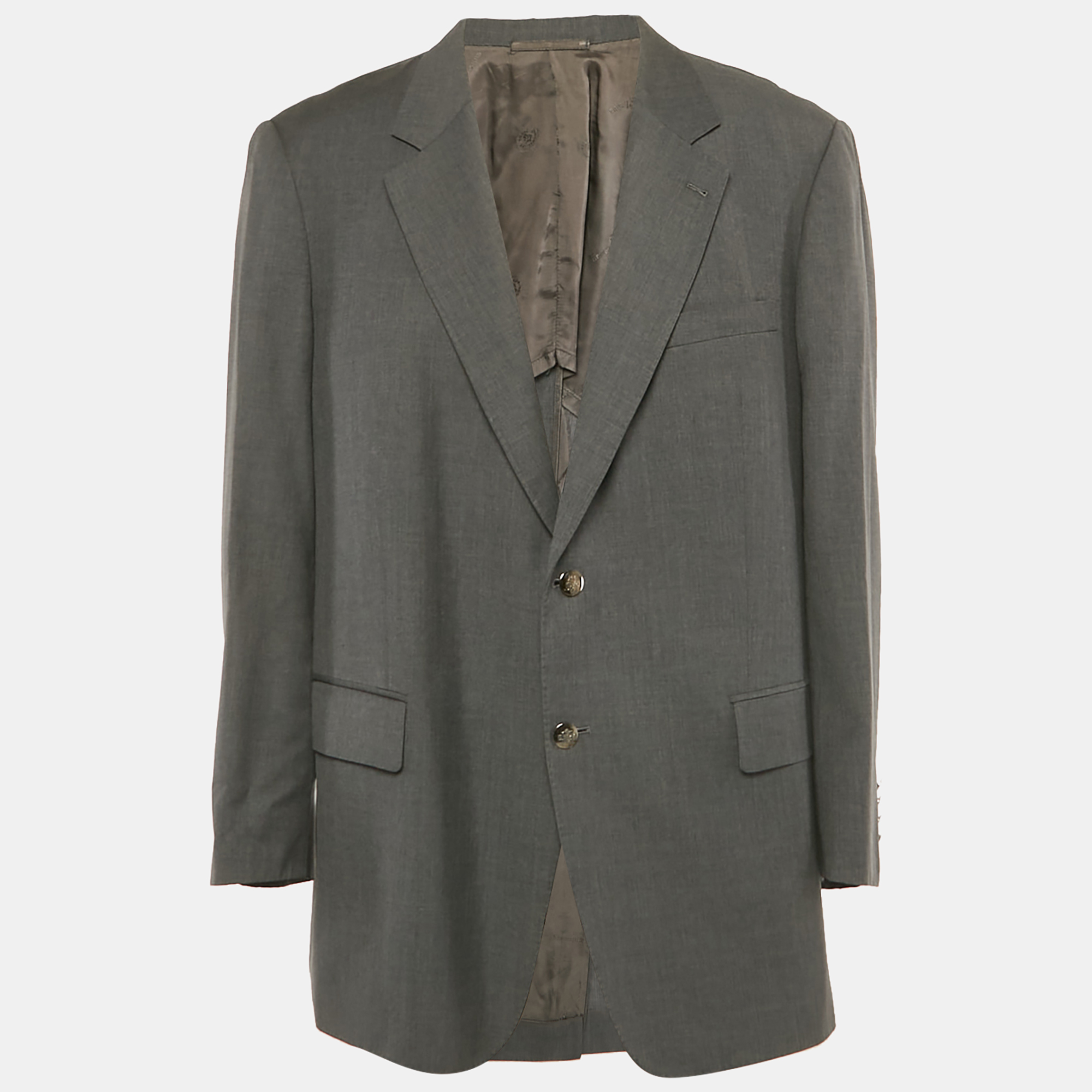 

Ermenegildo Zegna Grey Wool Single Breasted Blazer XL