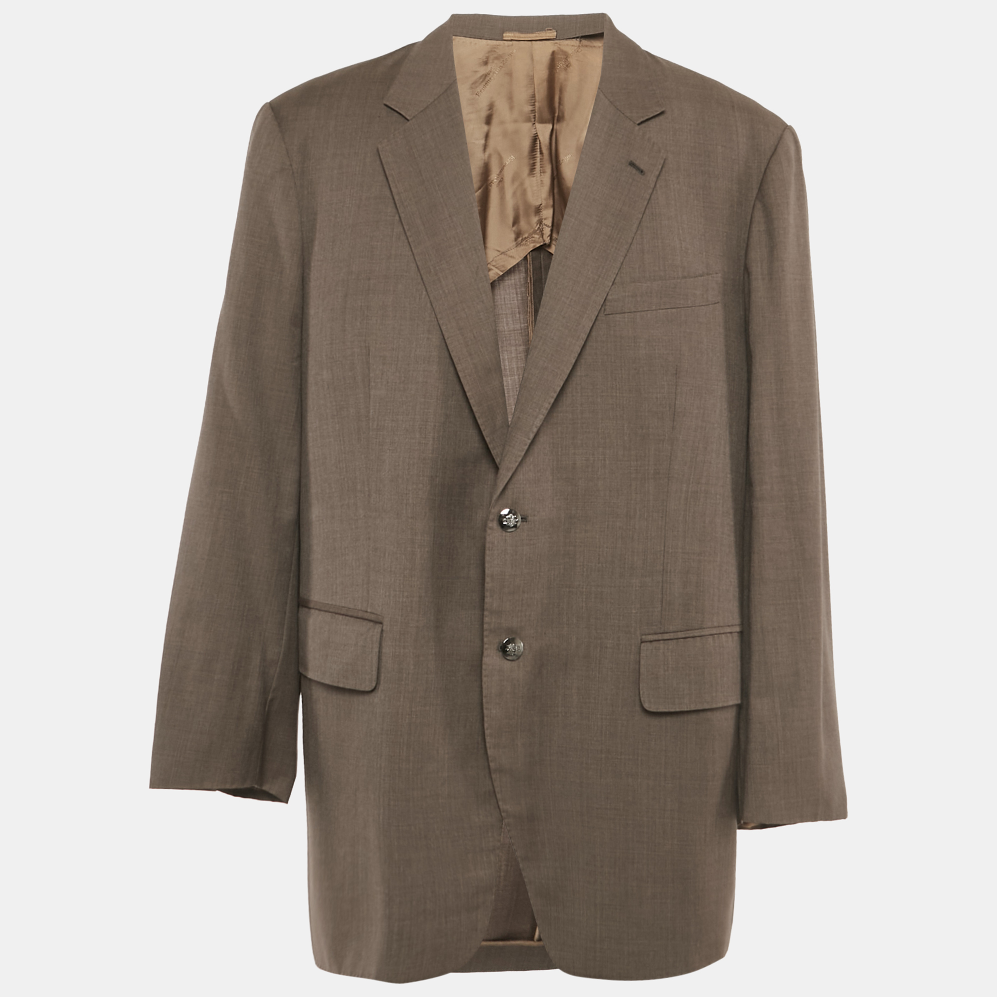 

Ermenegildo Zegna Brown Wool Zenith Tailored Blazer XXL