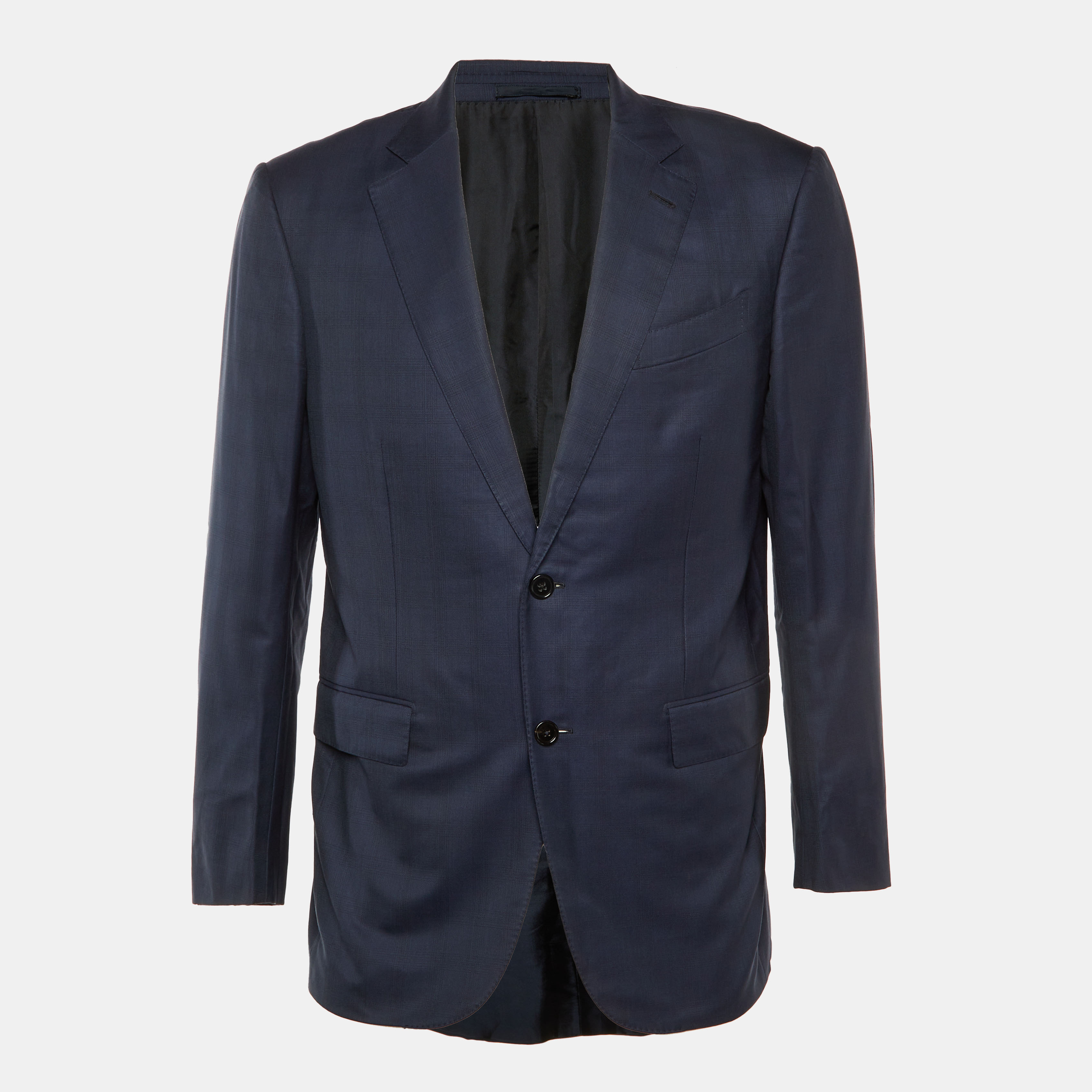 

Ermenegildo Zegna Navy Blue Wool 15 MILMIL 15 Tailored Blazer L