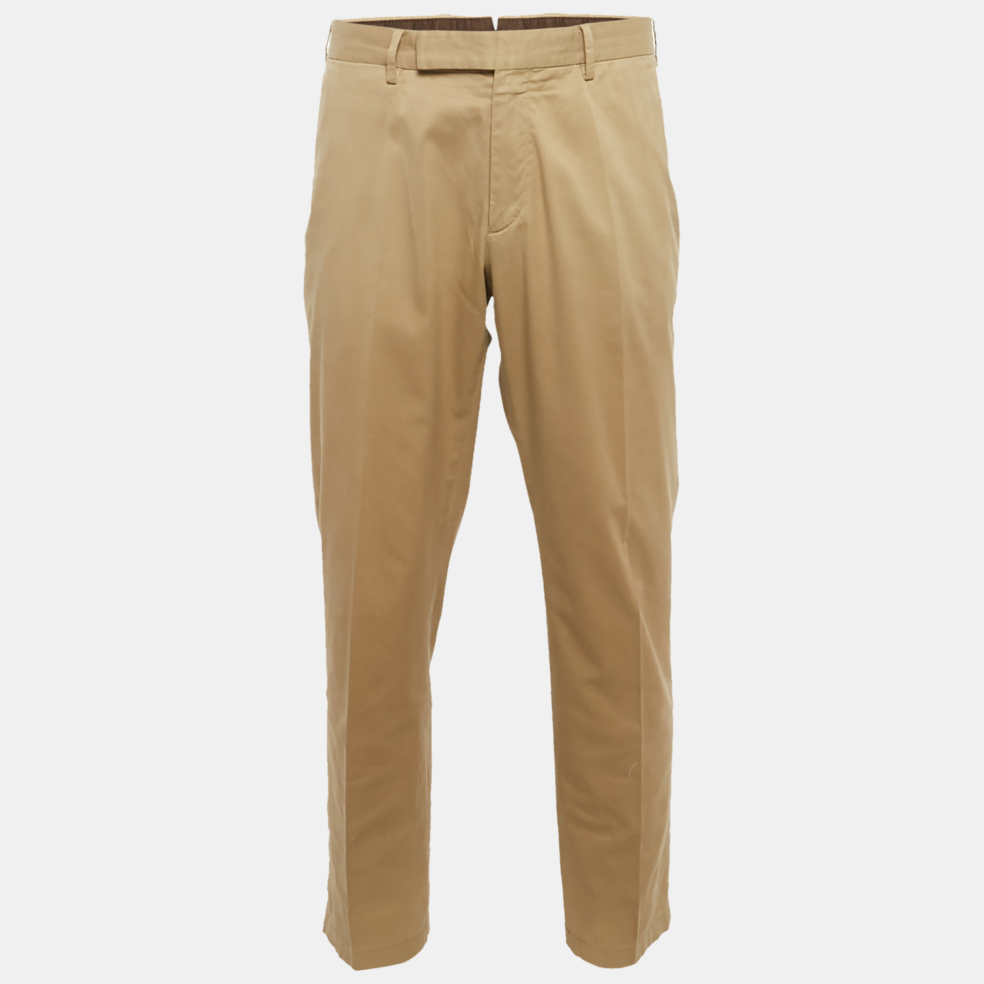 

Ermenegildo Zegna Beige Cotton Chino Trousers XL
