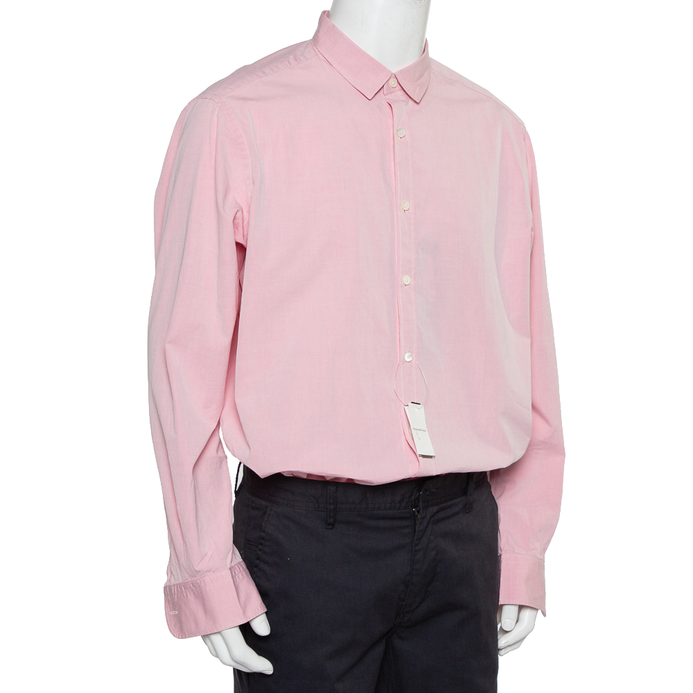 

Ermenegildo Zegna Pink Cotton Button Front Shirt