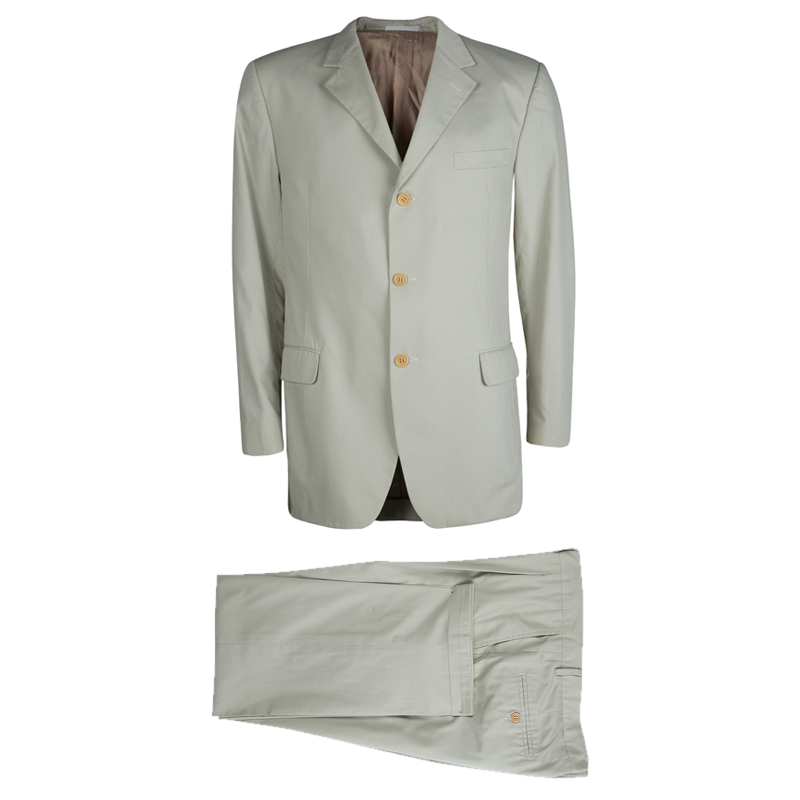 Ermenegildo Zegna Beige Pant Suit  L