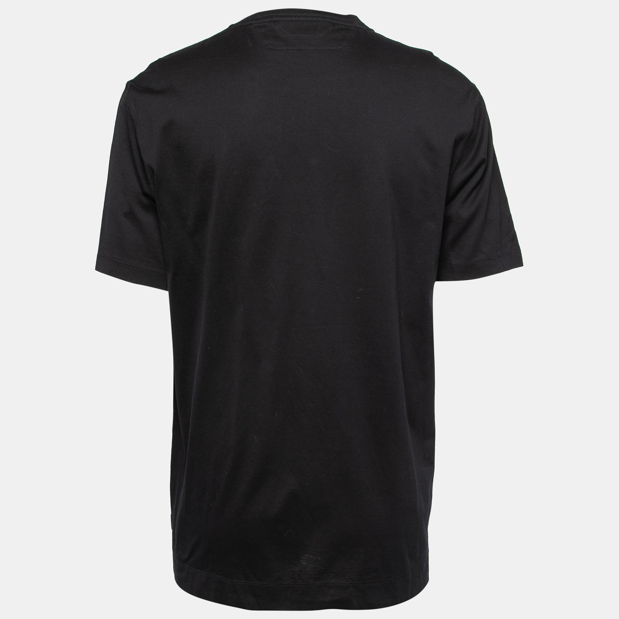 

Zegna Black Jersey Crew Neck T-Shirt