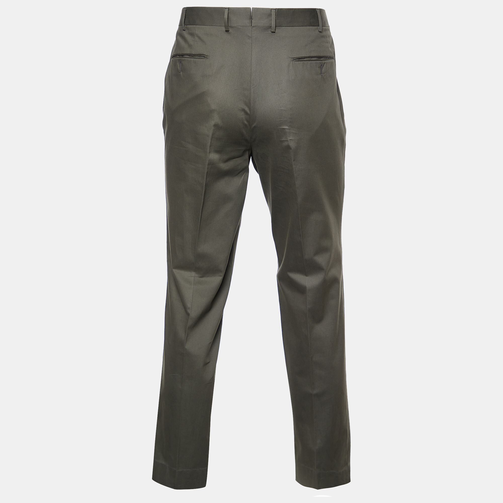 

Ermengildo Zegna Green Cotton Regular Fit Trousers