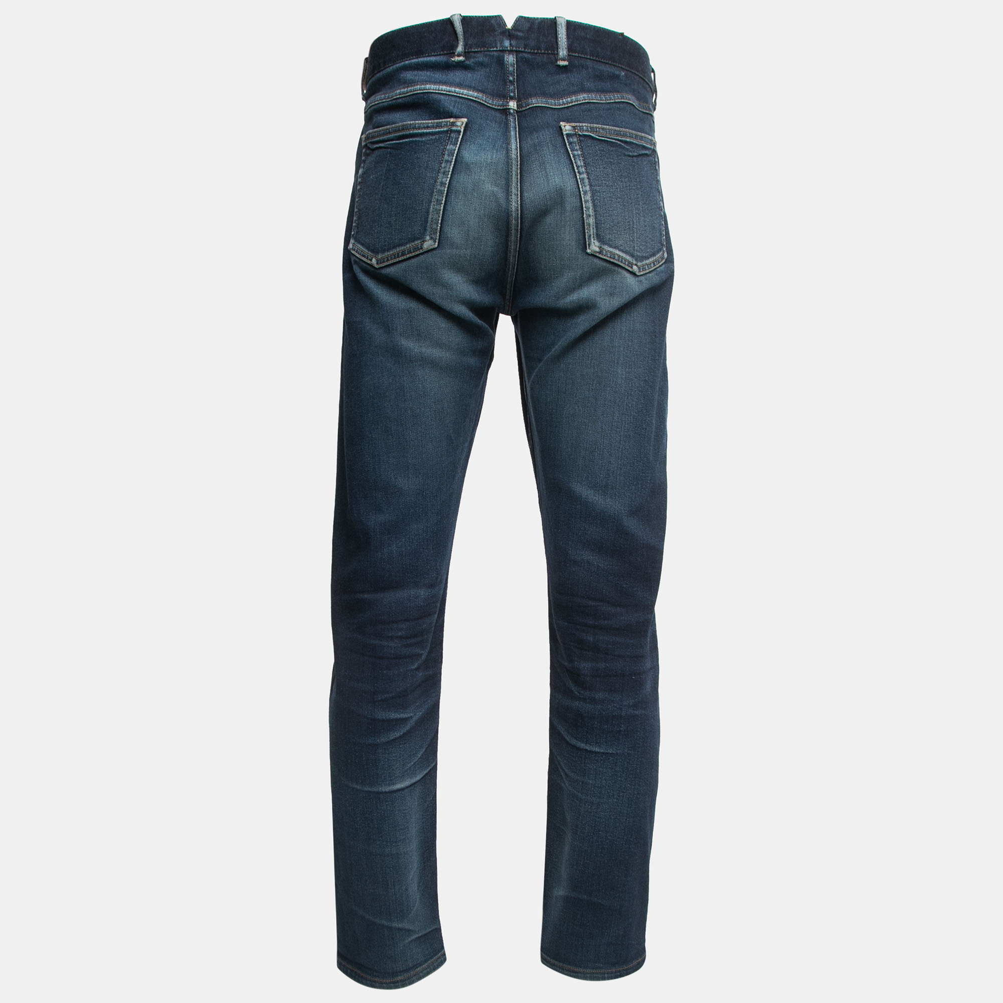 

Ermenegildo Zegna Blue Washed Denim Slim-Fit Jeans  Waist 37