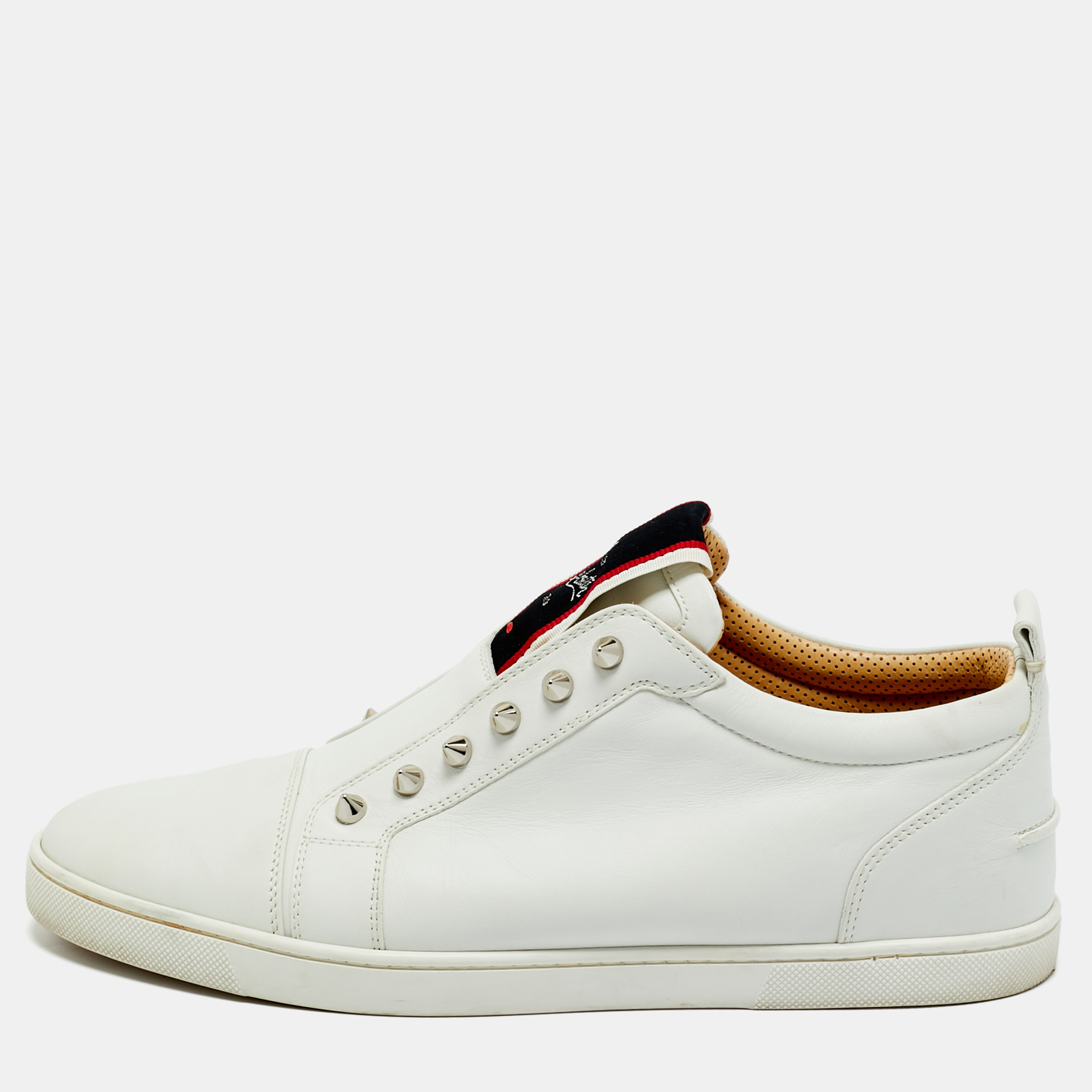 

Ermenegildo Zegna White Leather F.A.V Low Top Sneakers Size