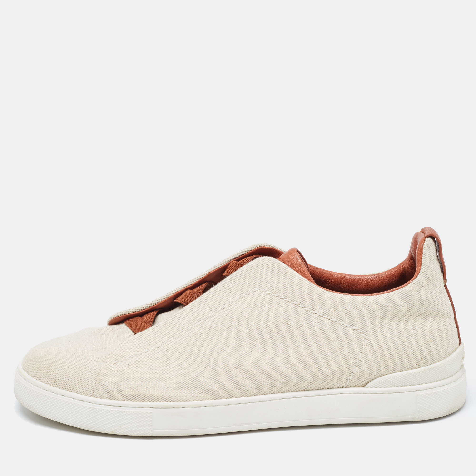 スニーカー ERMENEGILDO ZEGNA Men Sneakers LHSOYS4667ZCOC BROWN Triple Stitch Sneakers by Zegna – Boyds
