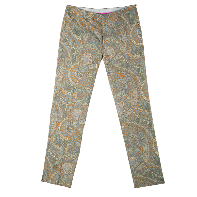 Riskeren Validatie belofte Etro Multicolor Paisley Printed Cotton Trousers L Etro | TLC