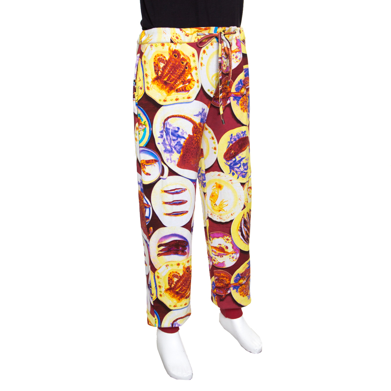 

Etro Multicolor Fish Print Drawstring Detail Jogger Pants