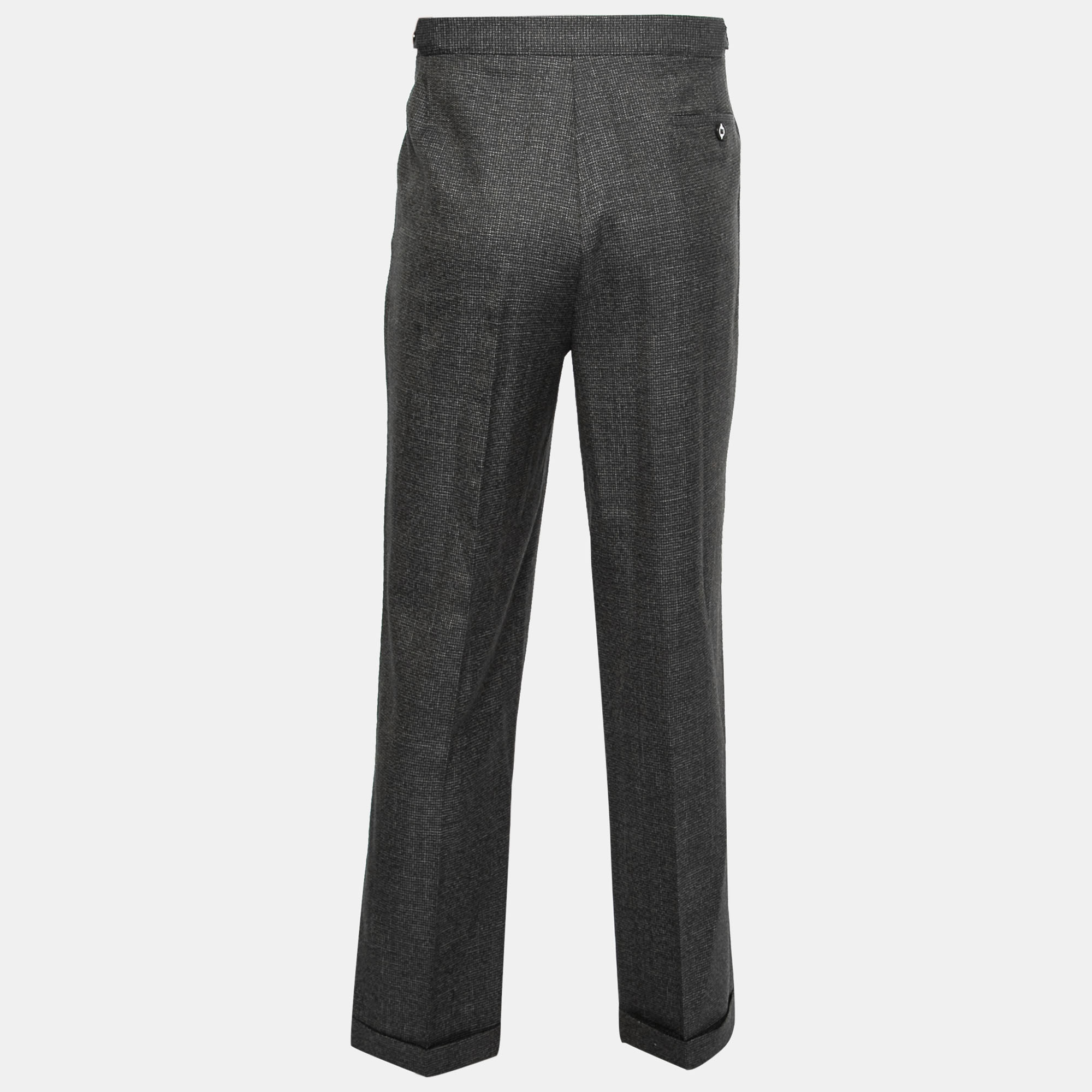 

Etro Grey Wool Tailored Trousers