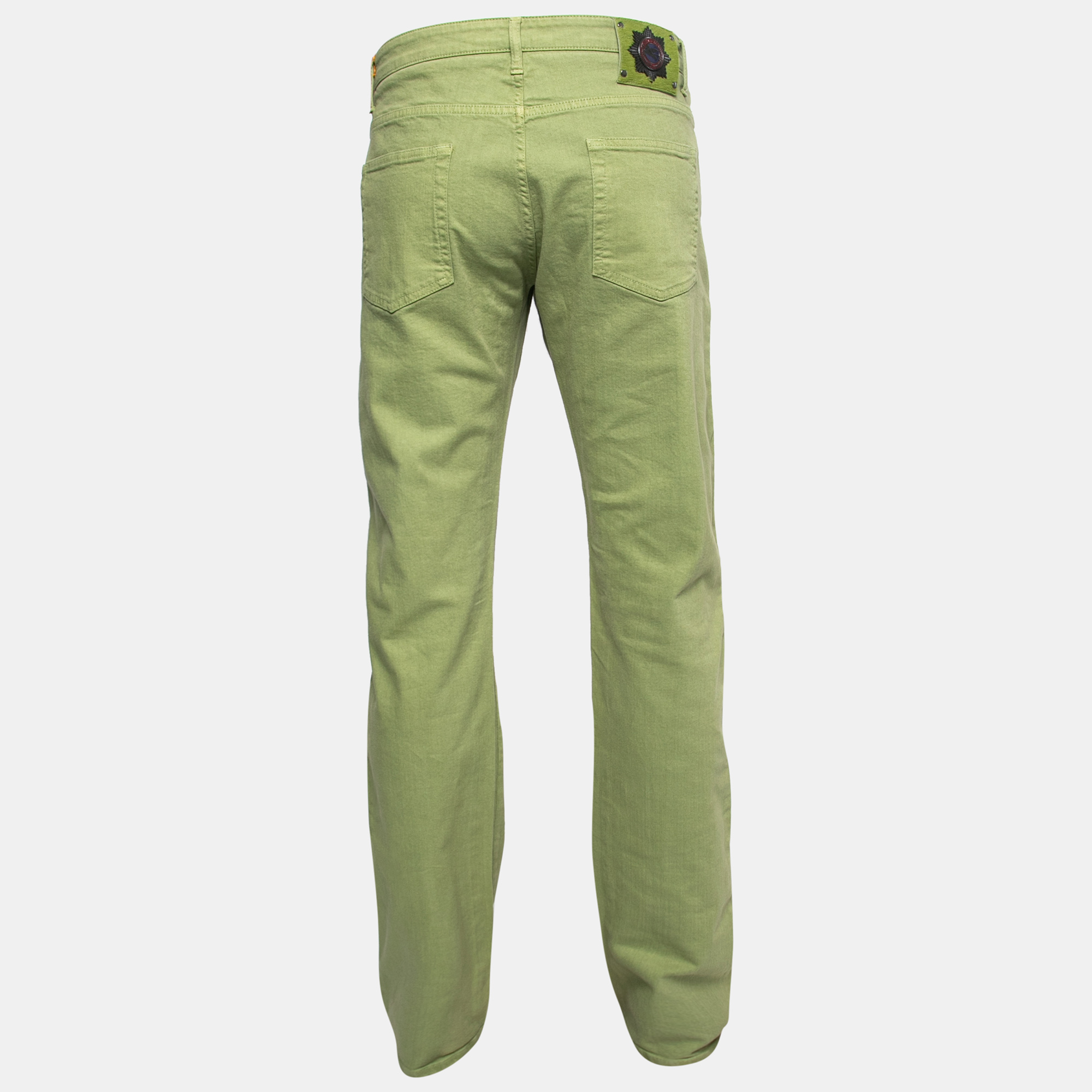 

Etro Green Denim Straight Fit Jeans  Waist 38