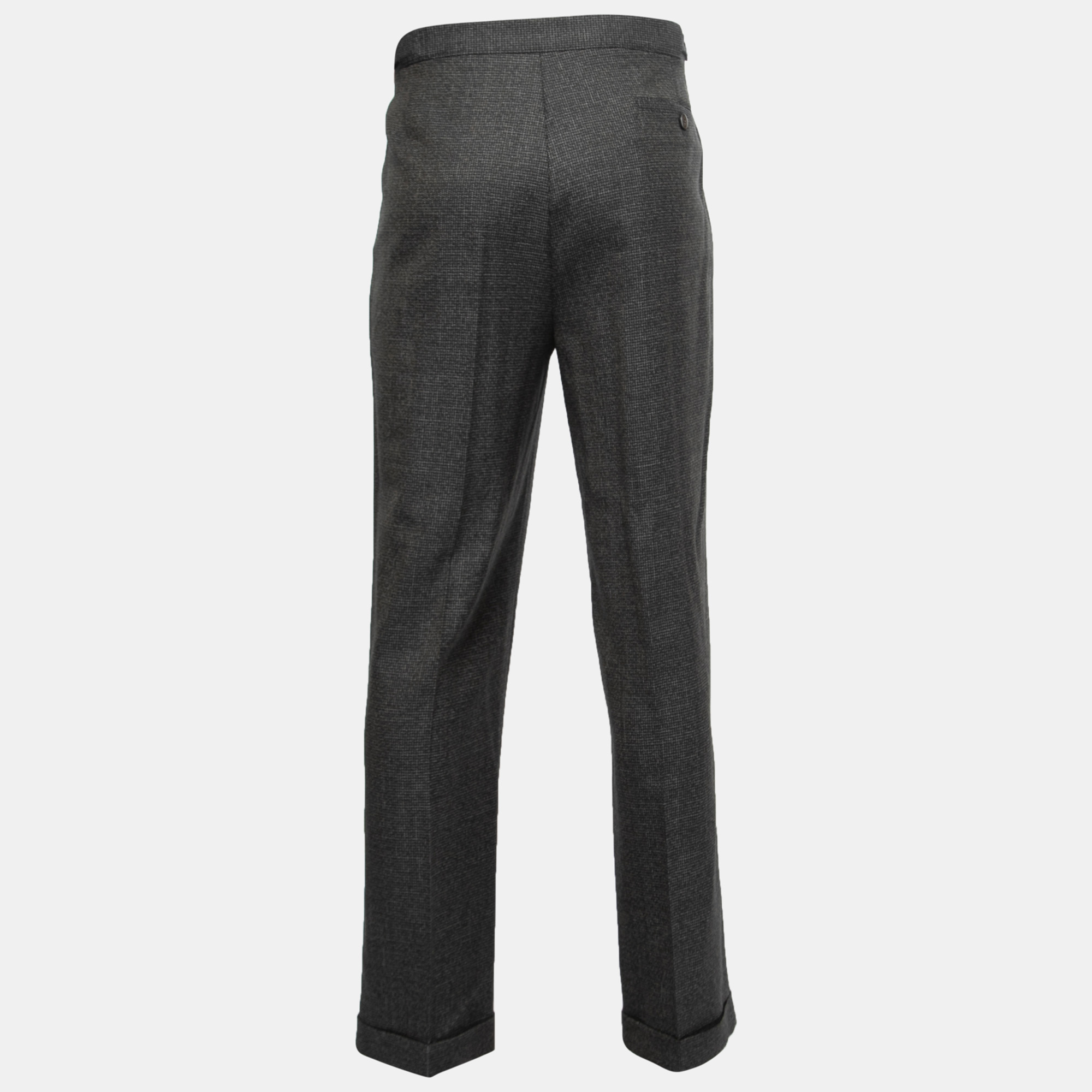 

Etro Brown Wool Tailored Trousers