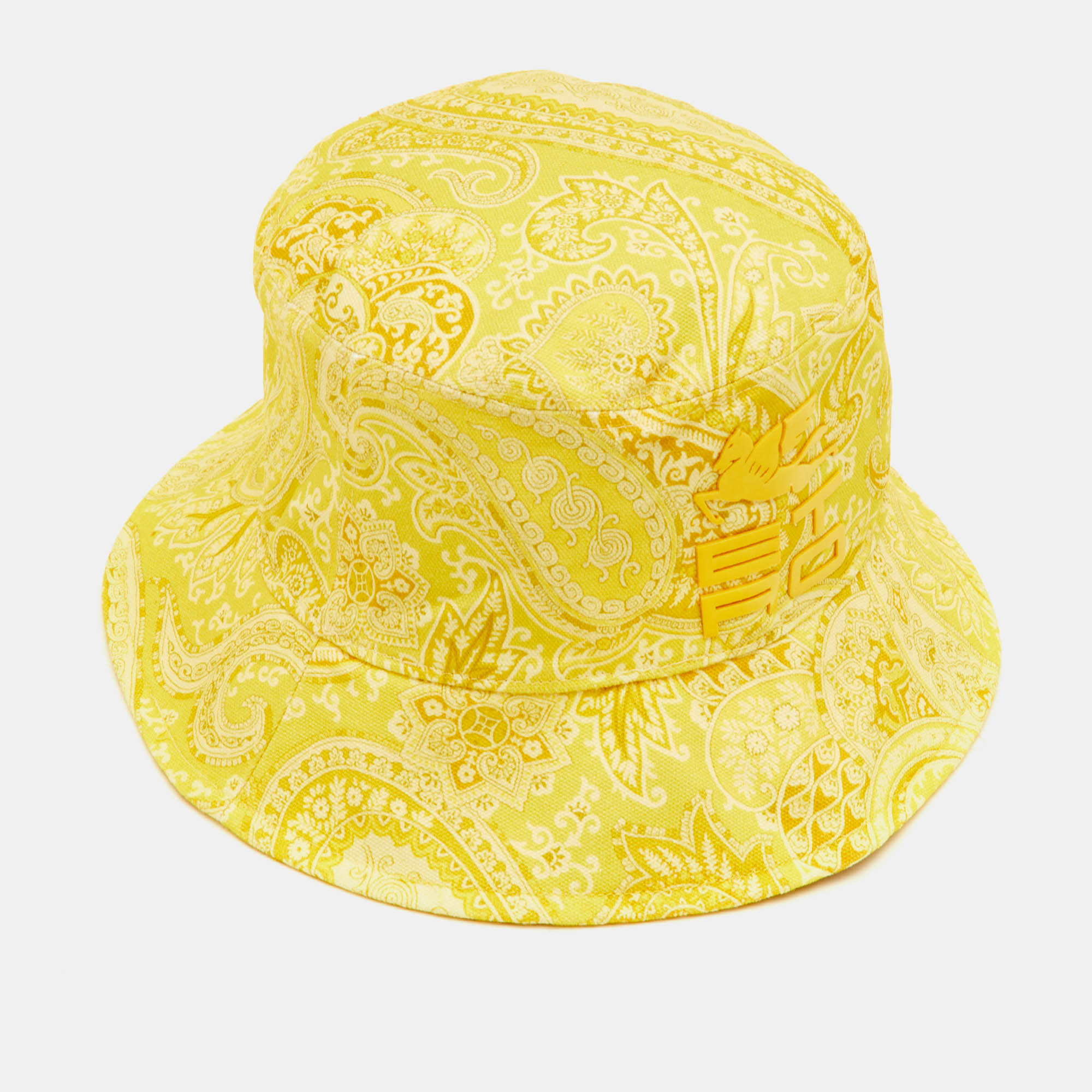 

Etro Yellow Paisley Print Canvas Bucket Hat