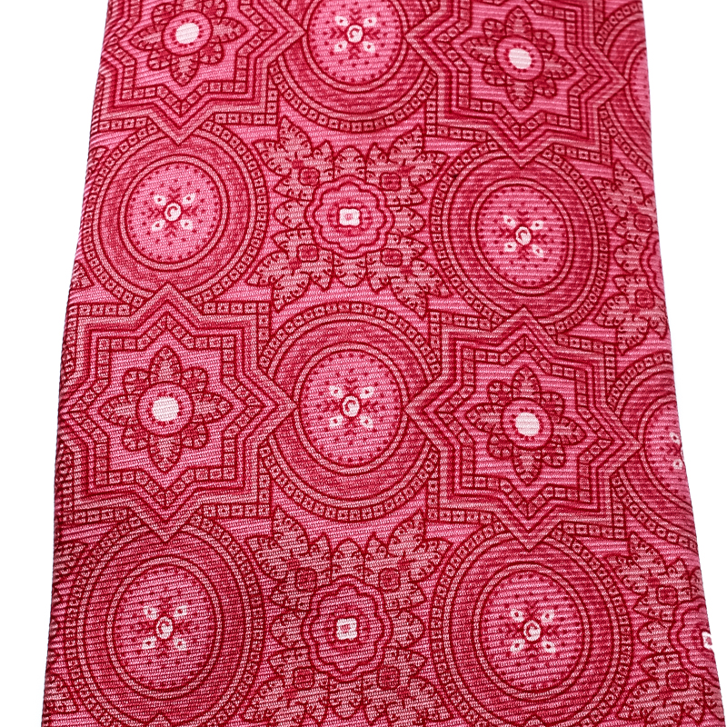 

Etro Pink Printed Silk Traditional Tie