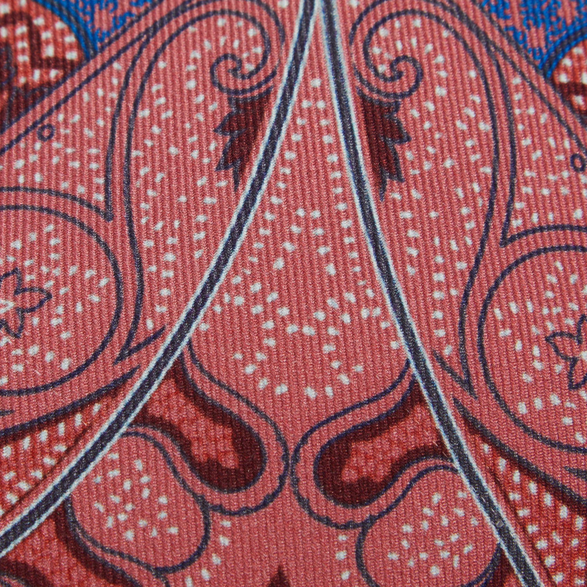 

Etro Berry Pink Paisley Print Silk Tie