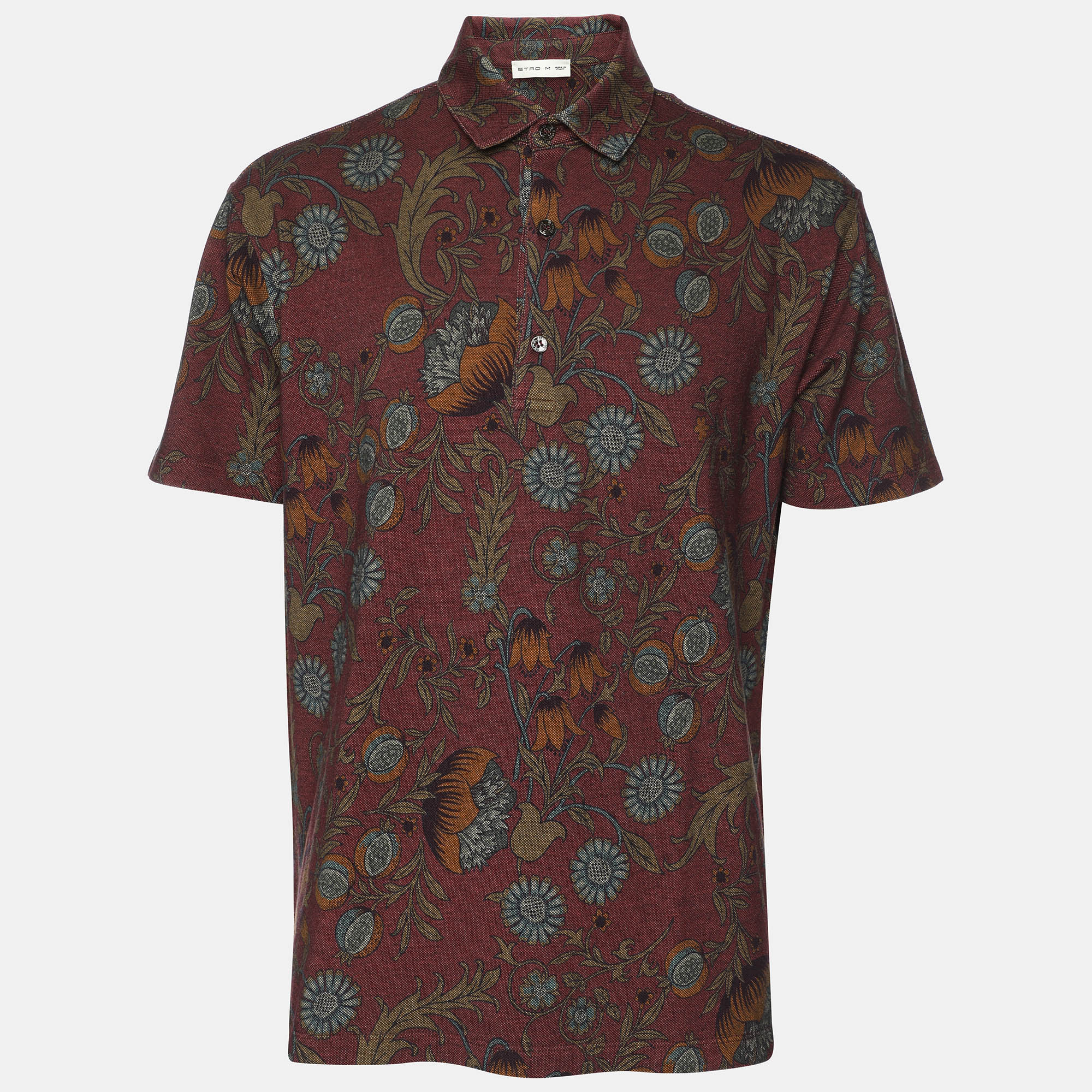 

Etro Muticolor Floral Print Cotton Polo T-shirt M, Multicolor