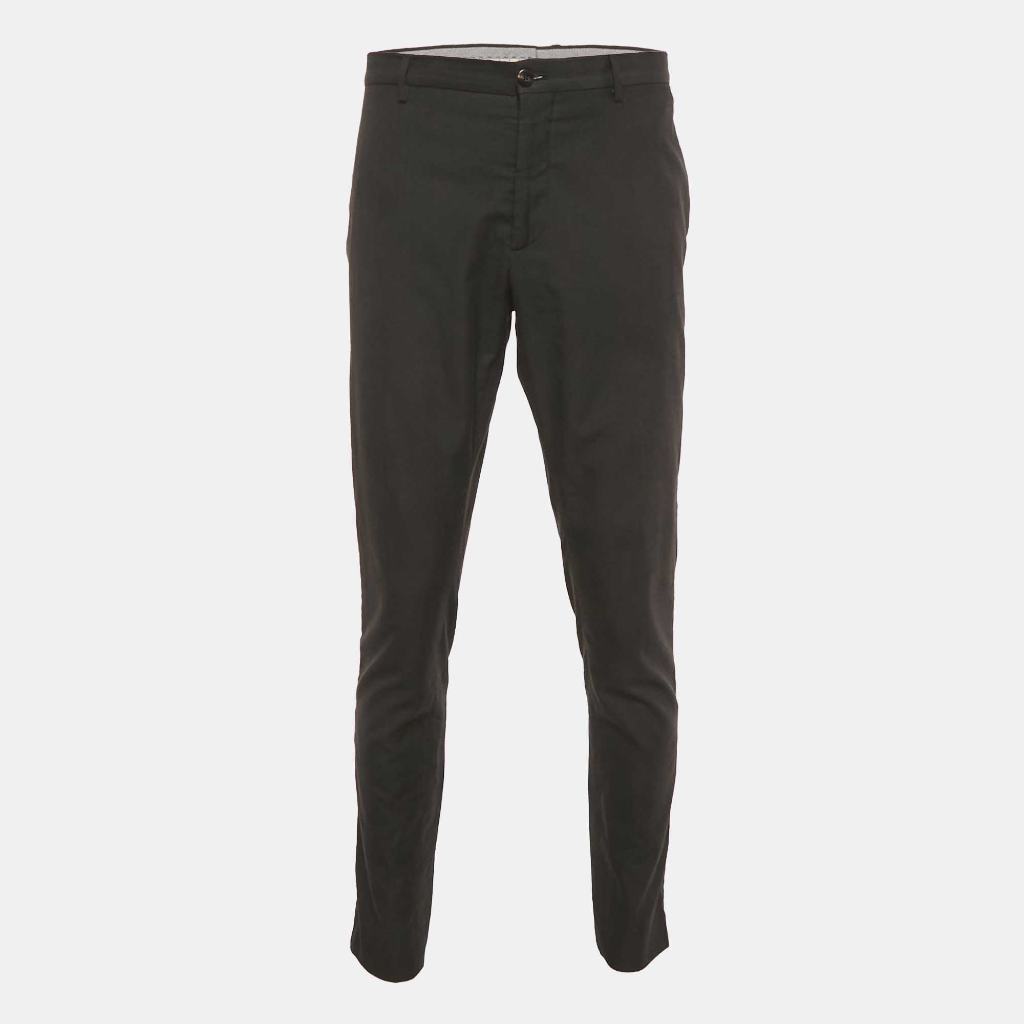 

Etro Dark Grey Wool Blend Formal Trousers XXL