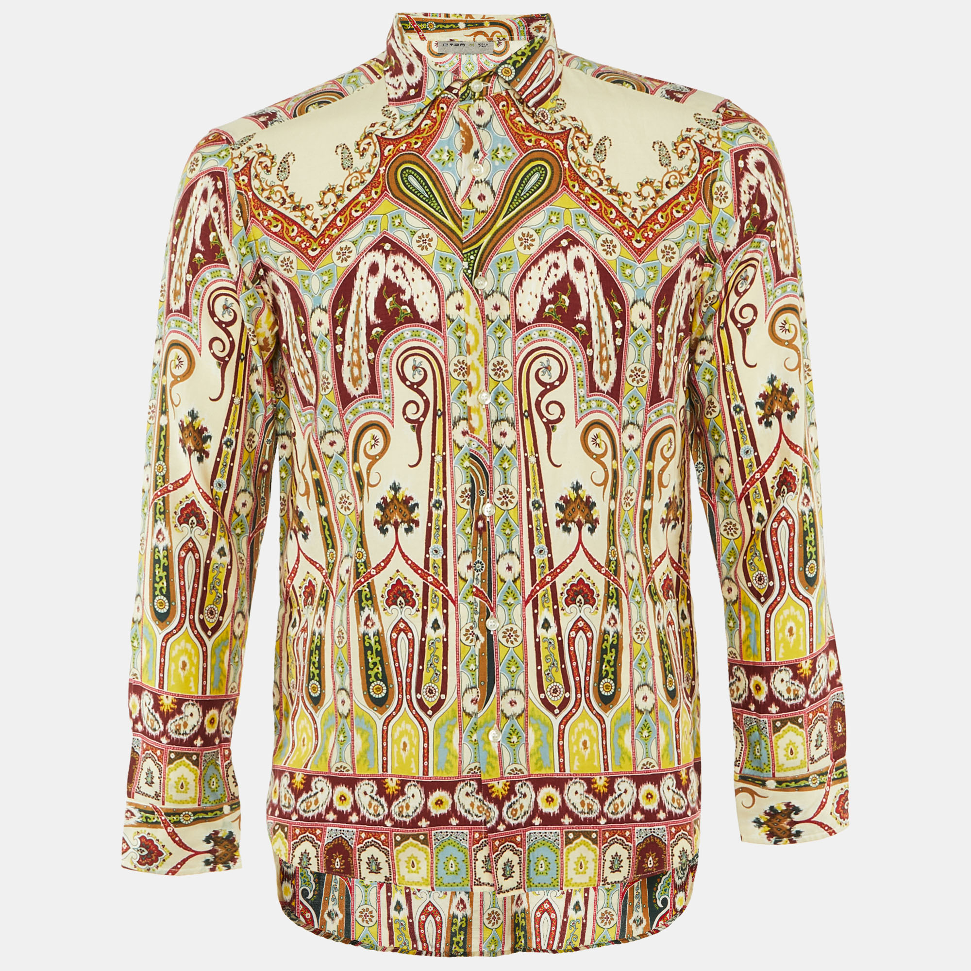 

Etro Multicolor Paisley Print Cotton Long Sleeve Shirt M