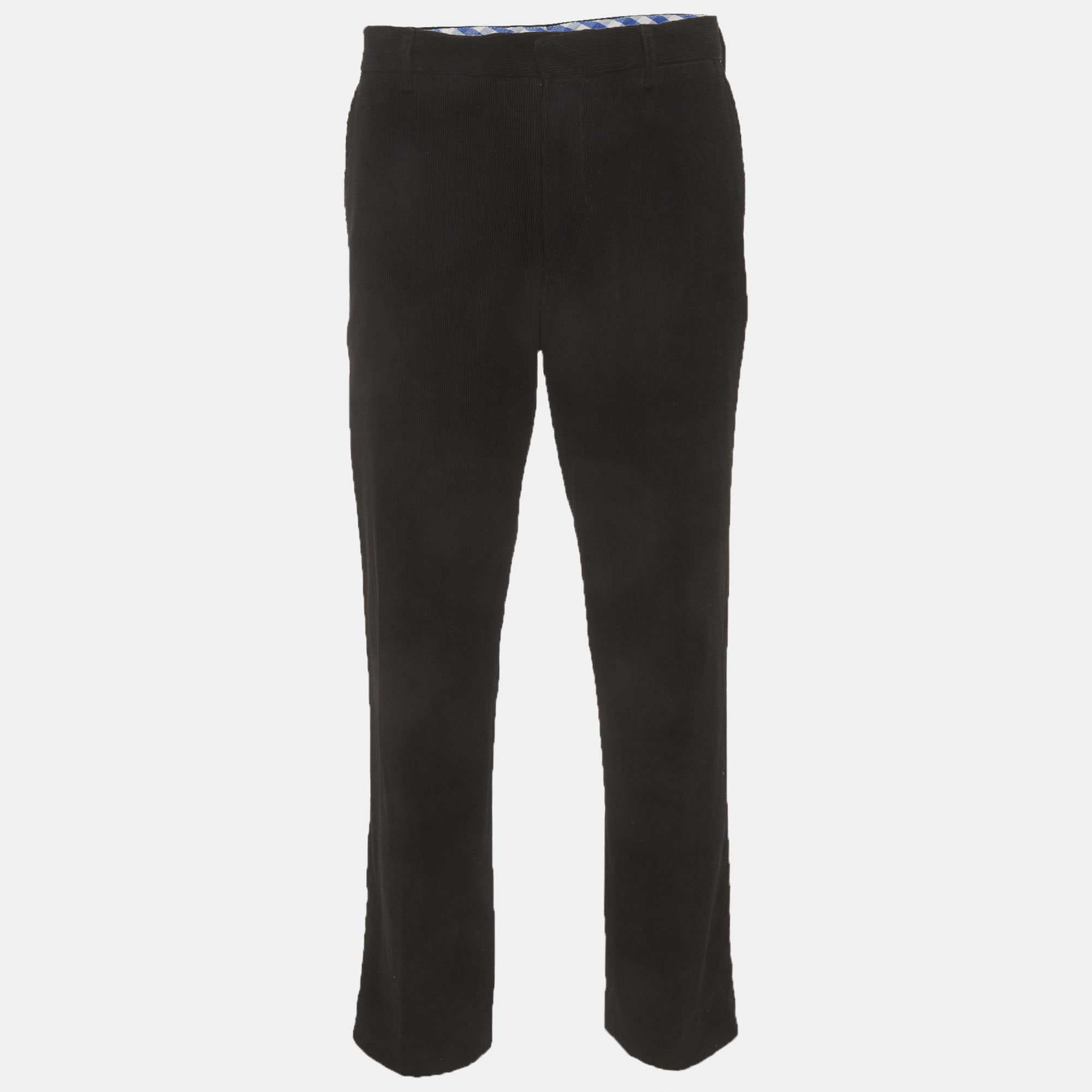 

Etro Black Corduroy Trousers XL